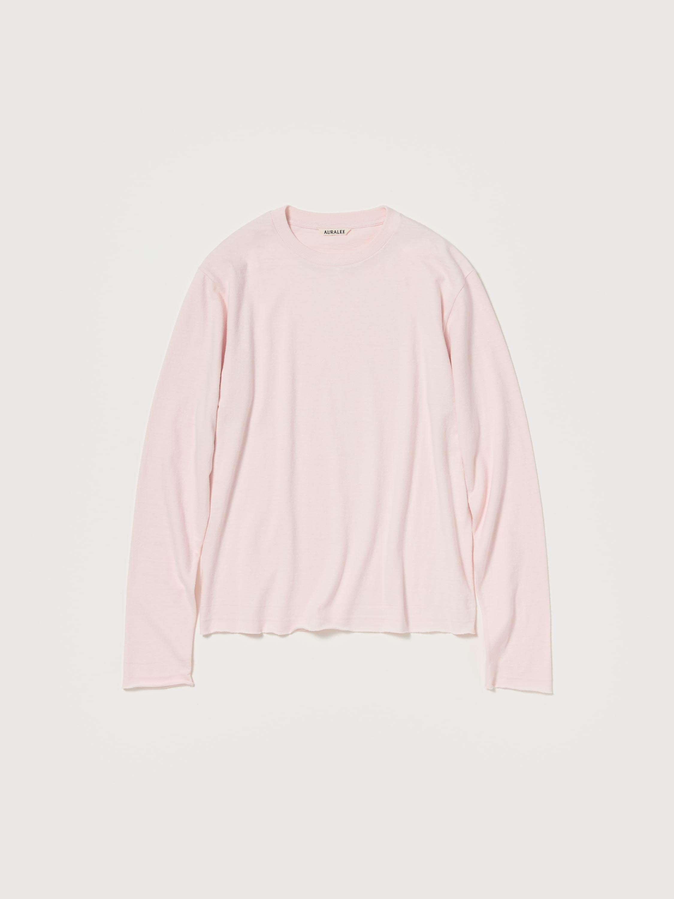 BRUSHED ORGANIC COTTON JERSEY L/S TEE 詳細画像 PALE PINK 3
