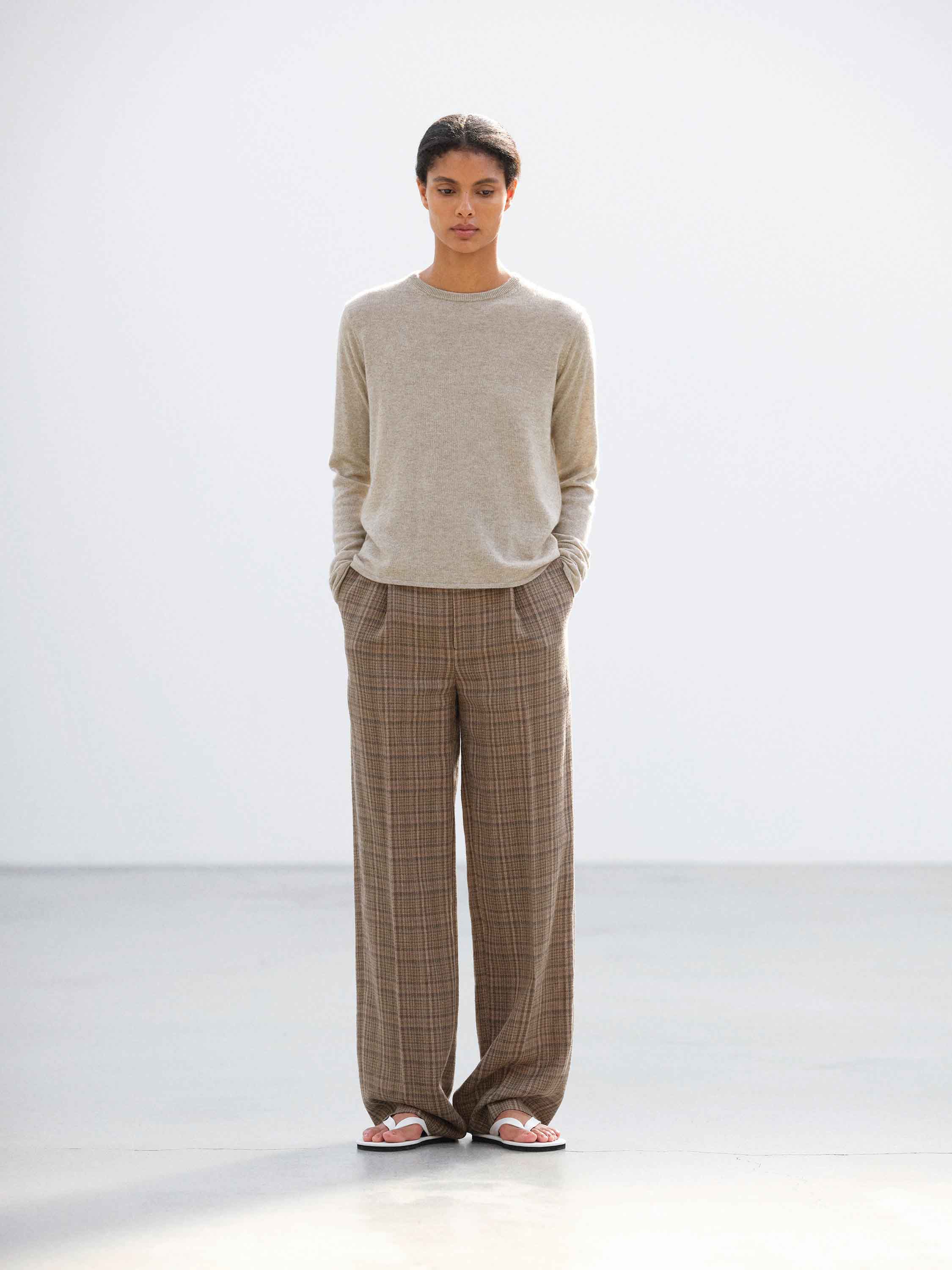 SUPER FINE CASHMERE SILK KNIT P/O 詳細画像 TOP BEIGE 2