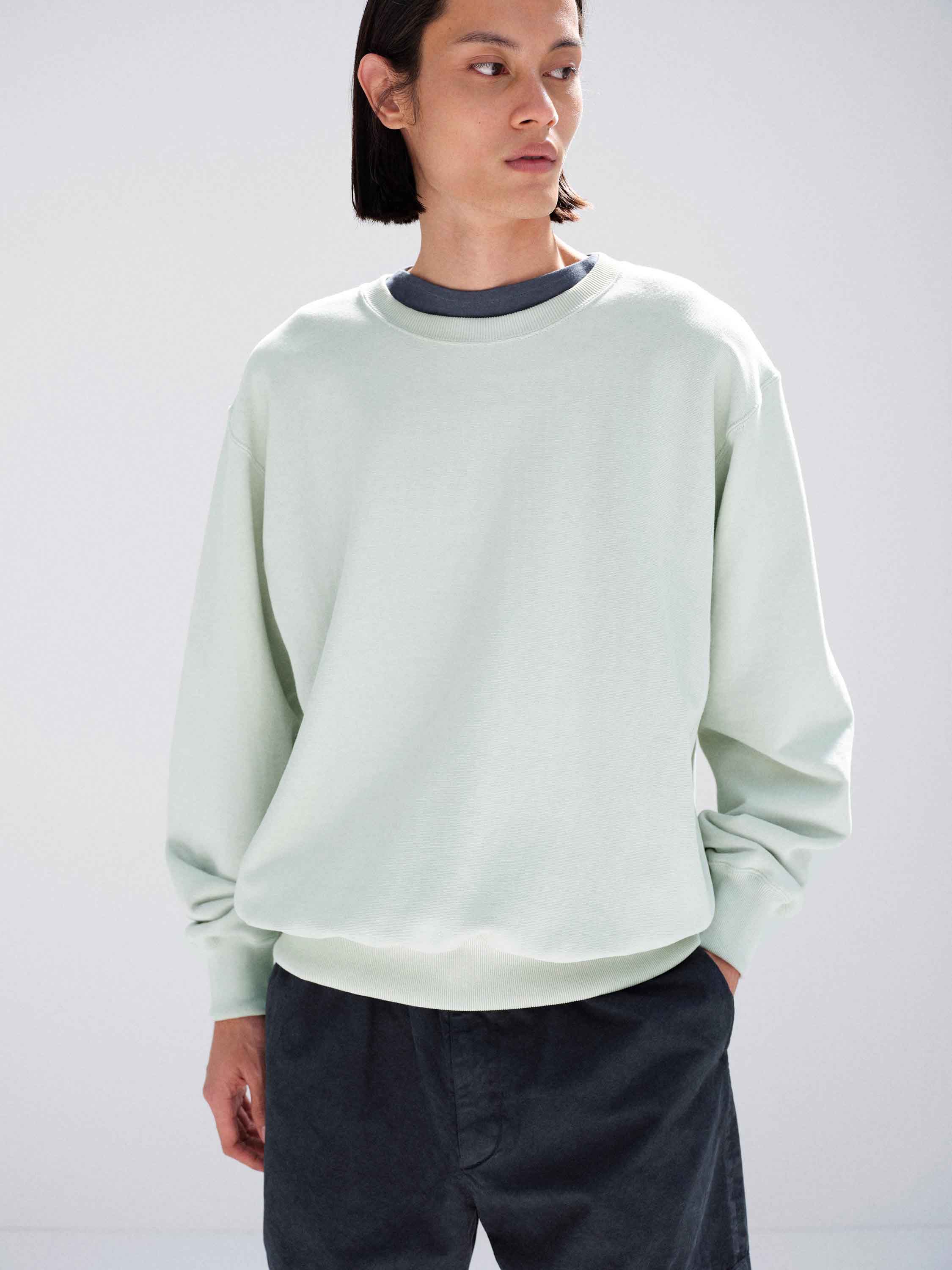 SMOOTH SOFT BD SWEAT P/O 詳細画像 PALE MINT 2