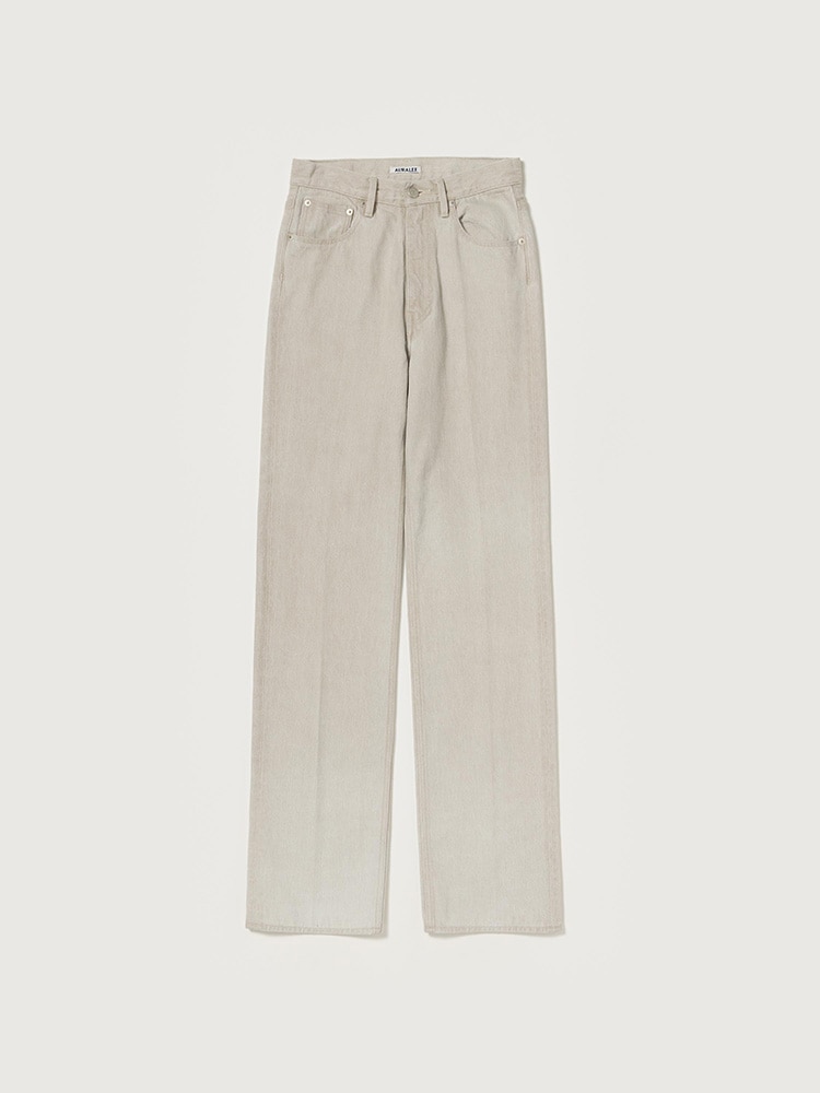 FADED HARD TWIST BROWN DENIM 5P PANTS