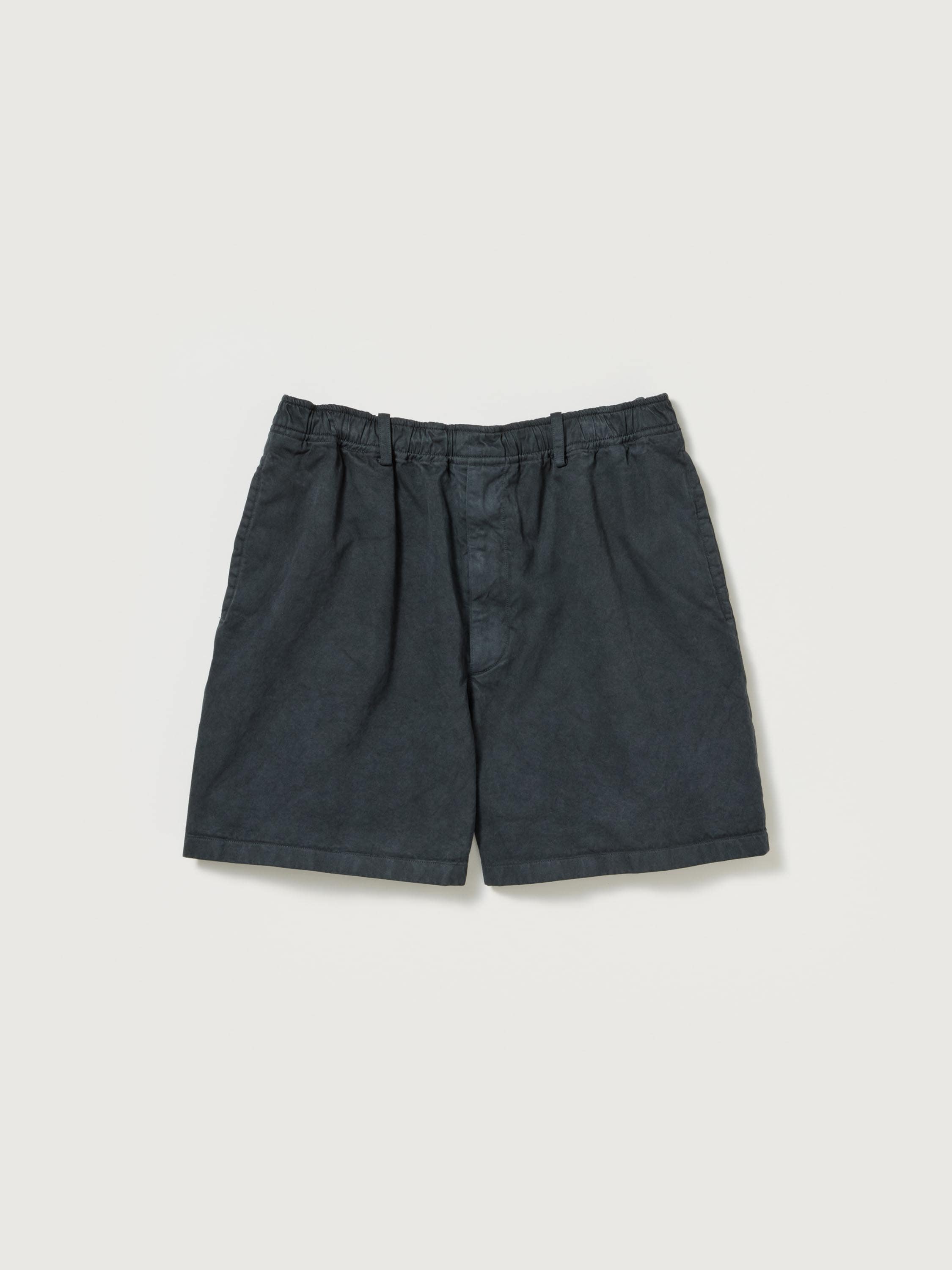 GARMENT-DYED FINX LIGHT CHINO SHORTS 詳細画像 BLACK 1