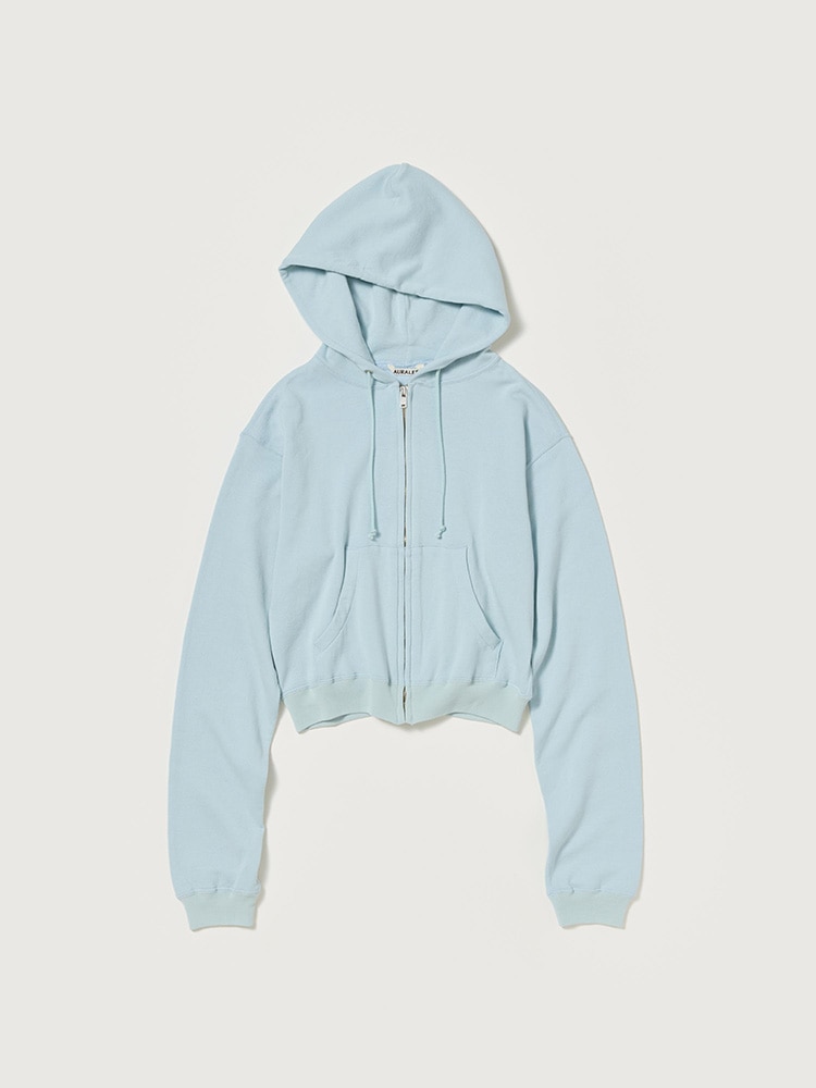 HIGH TWIST LIGHT SWEAT ZIP PARKA - AURALEE Official Website