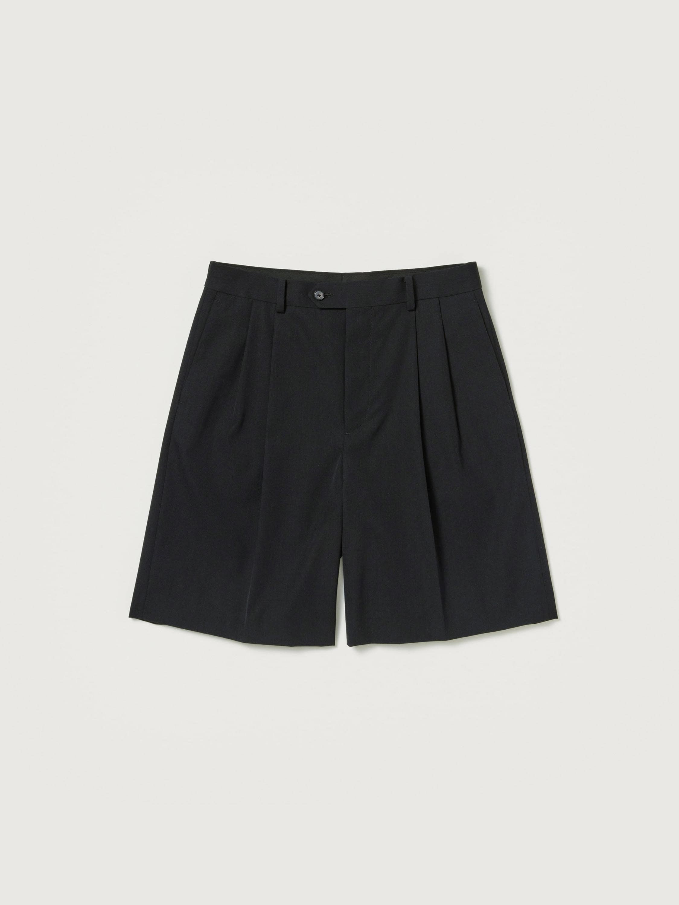 LIGHT WOOL MAX GABARDINE SHORTS 詳細画像 TOP BLACK 4