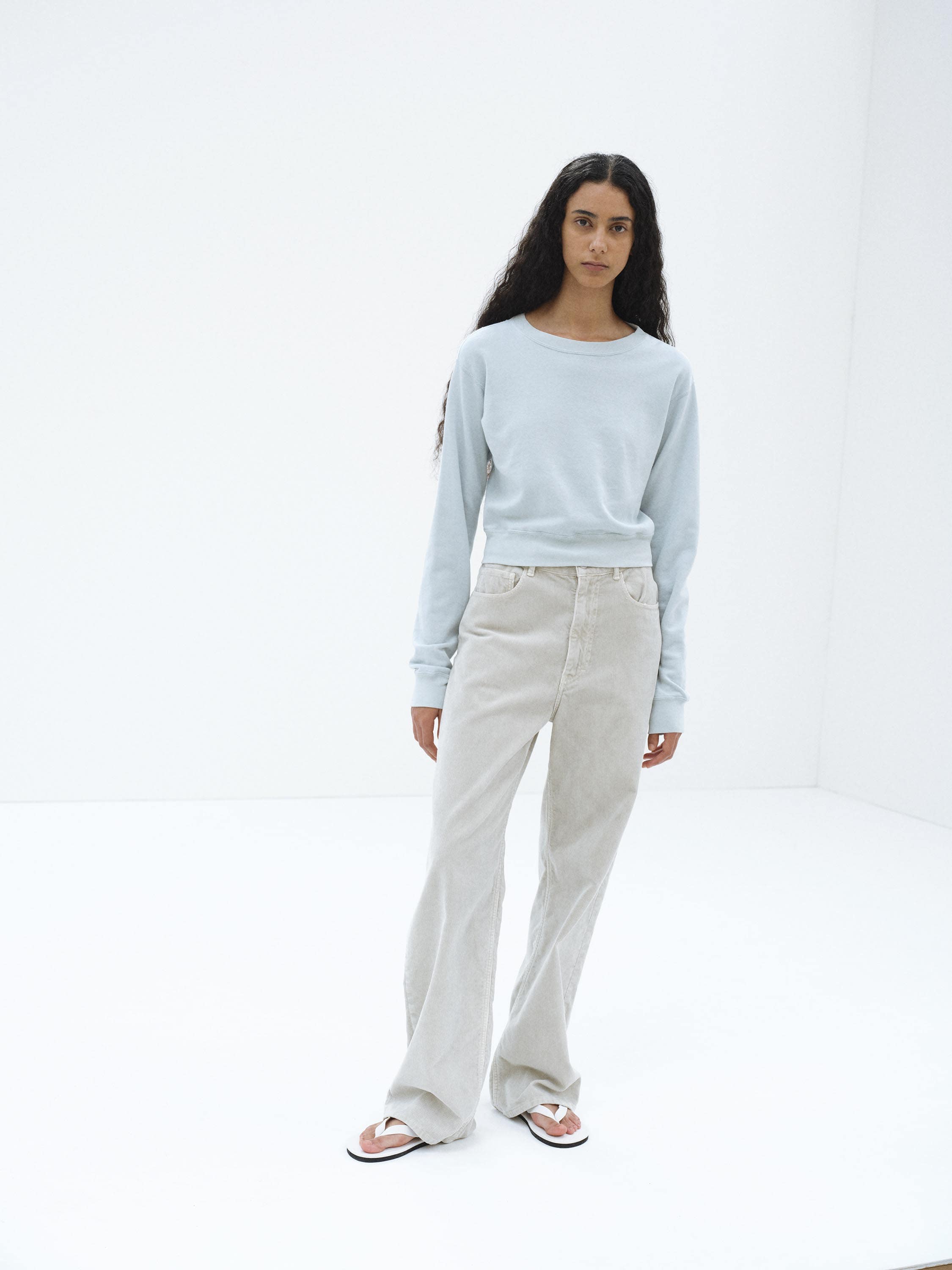 HIGH TWIST LIGHT SWEAT P/O 詳細画像 PALE BLUE 3