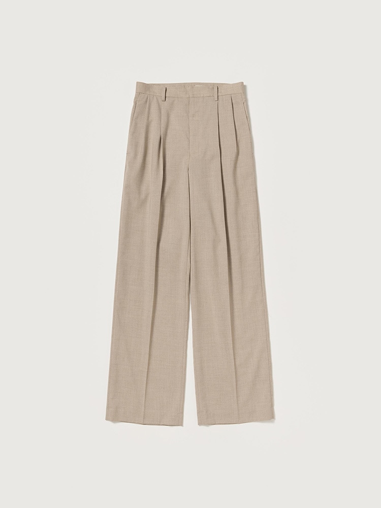 SUMMER TWIST CASHMERE PORA TWO-TUCK SLACKS