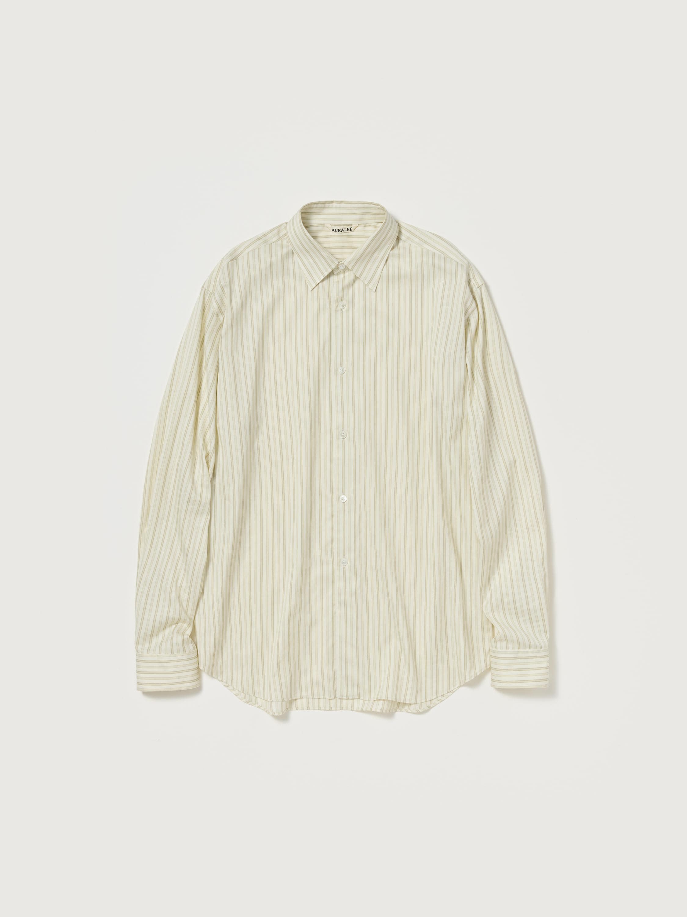 COTTON SILK STRIPE SHIRT 詳細画像 IVORY STRIPE 4
