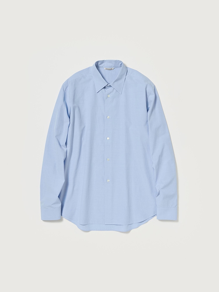 WASHED FINX WEATHER CHAMBRAY SHIRT - AURALEE Official Website