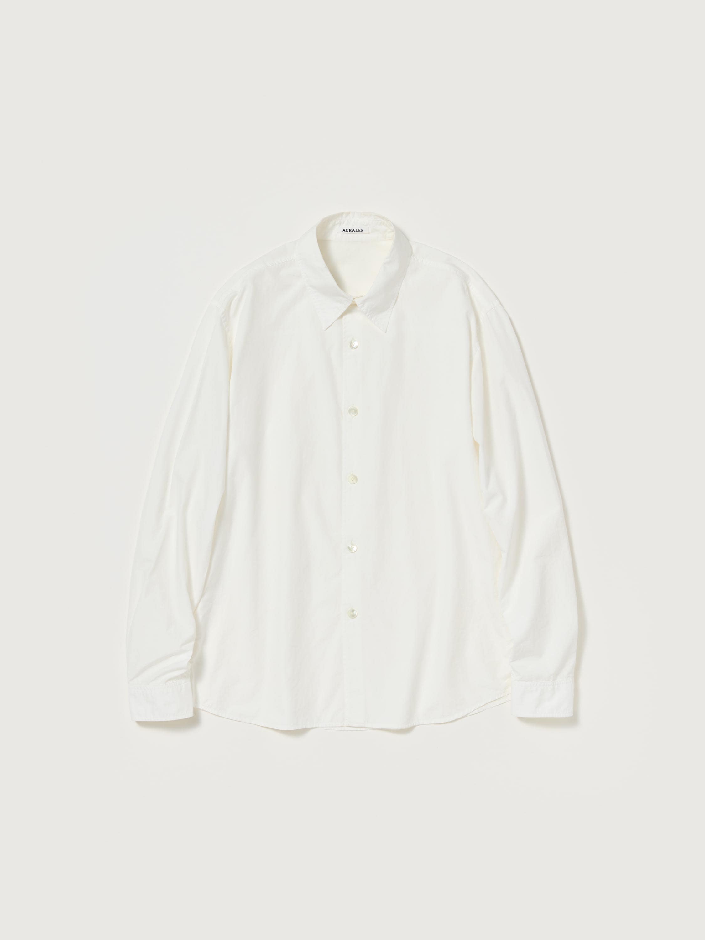 GARMENT-DYED FINX SHUTTLE WEATHER SHIRT 詳細画像 WHITE 1