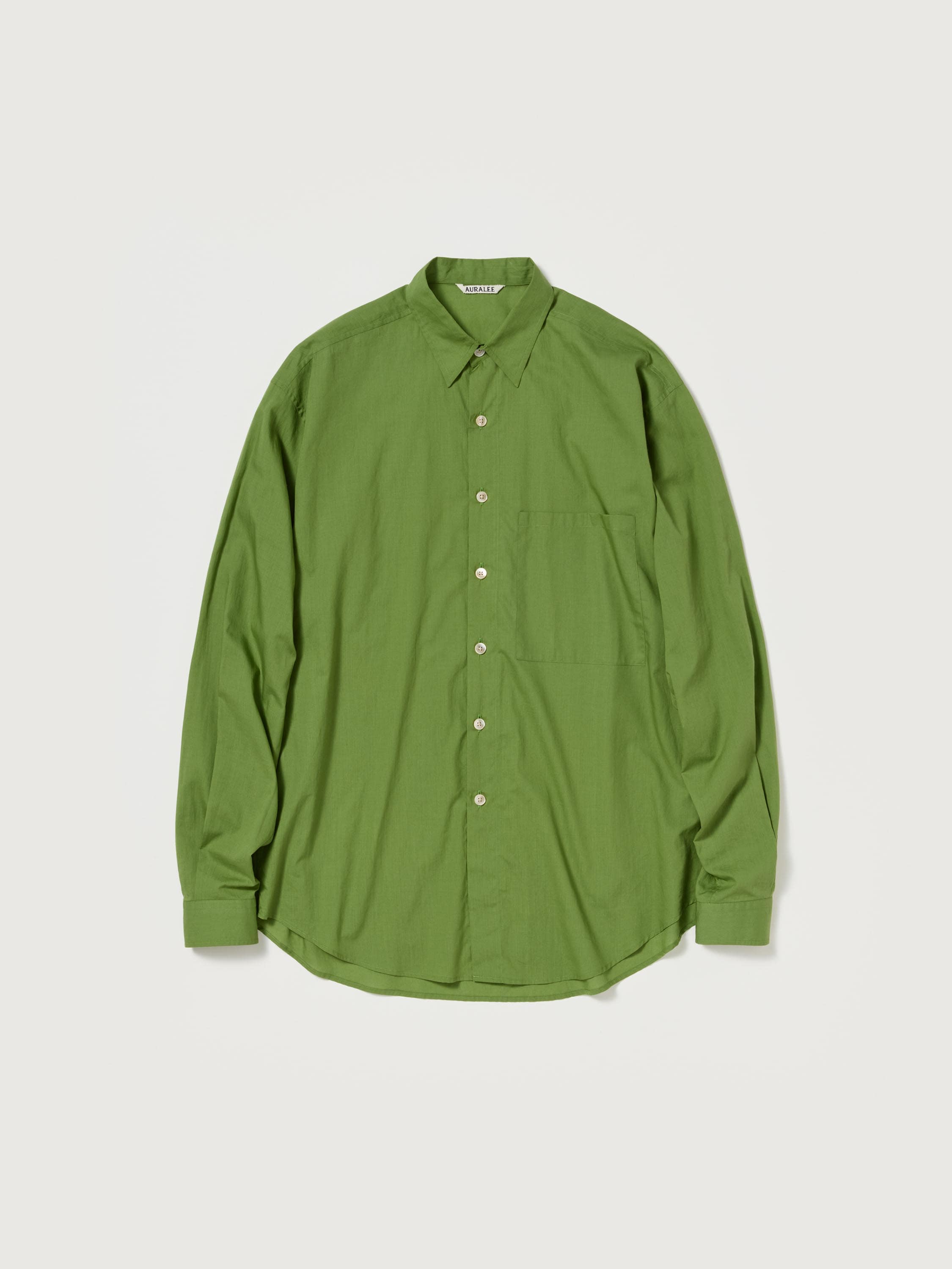 SUPER FINE COTTON LAWN SHIRT 詳細画像 DUSTY GREEN 1