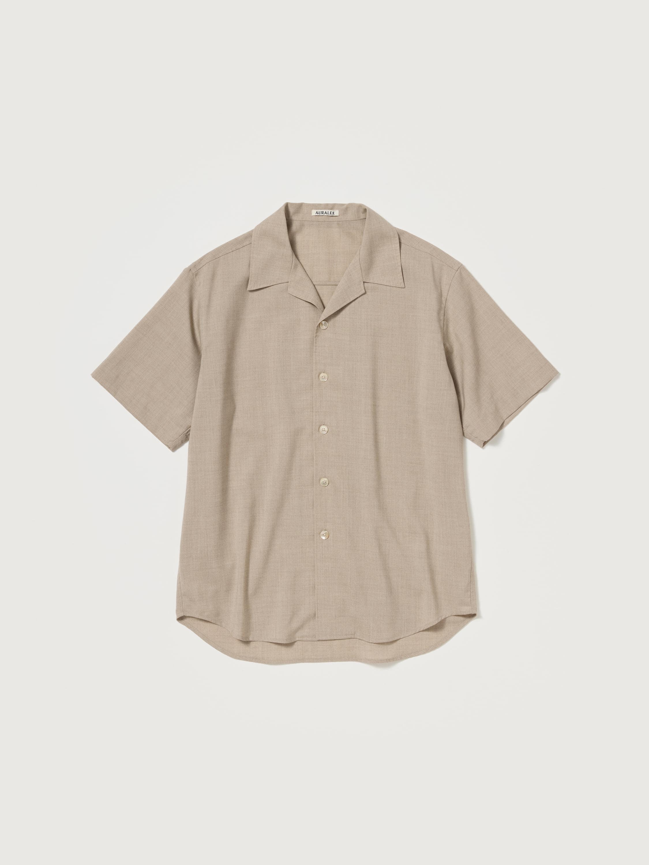 SUMMER TWIST CASHMERE PORA HALF-SLEEVED SHIRT 詳細画像 TOP BROWN BEIGE 1