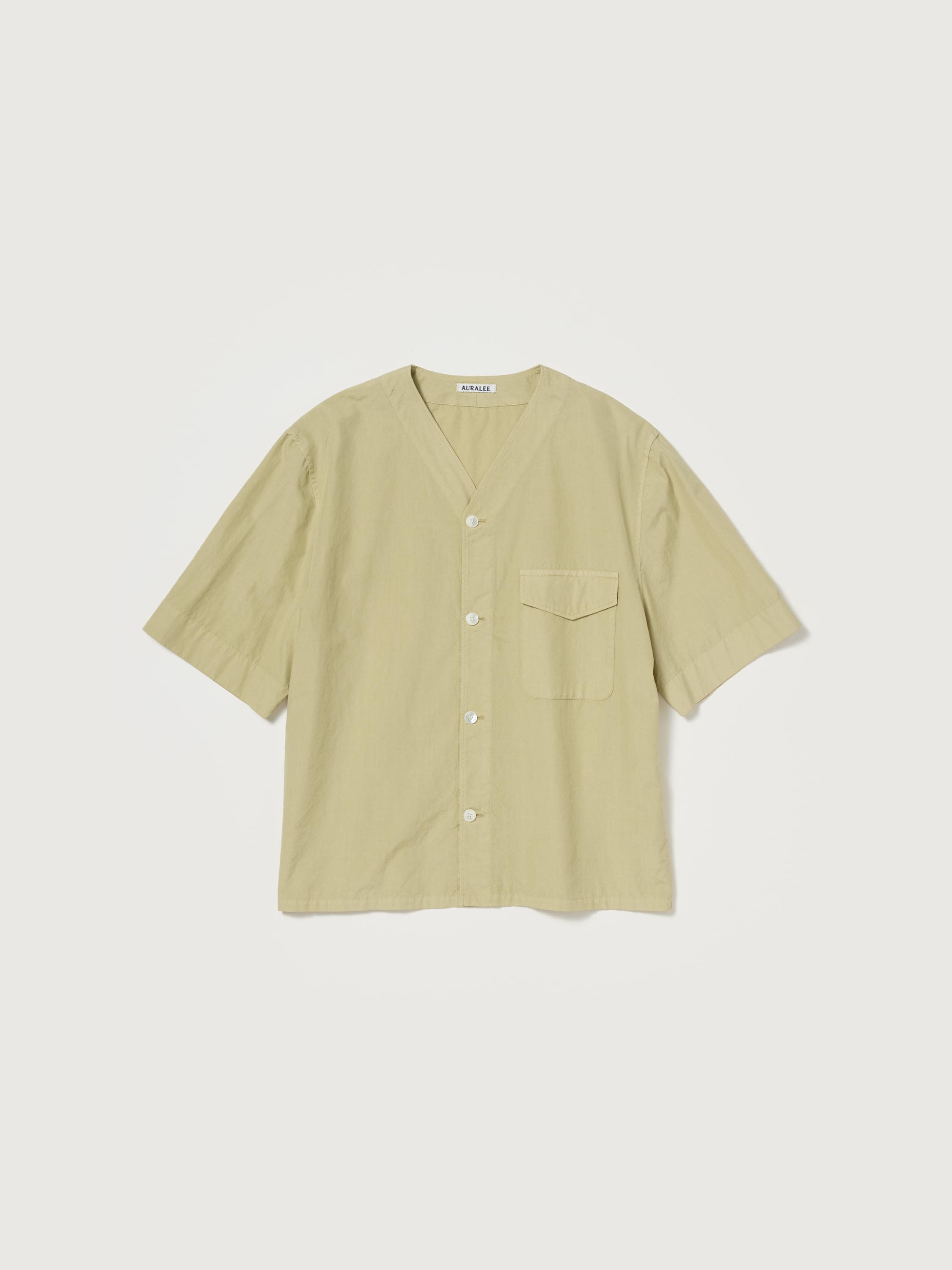 GARMENT-DYED FINX SHUTTLE WEATHER HALF SLEEVED SHIRT 詳細画像 KHAKI BEIGE 1