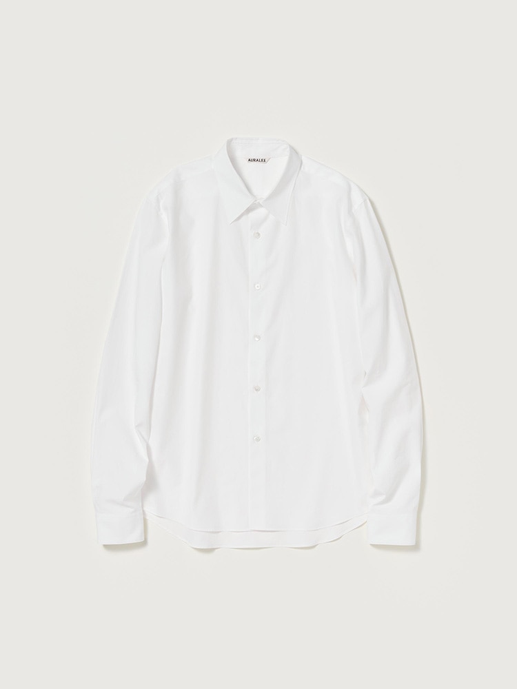 WASHED FINX TWILL SLIM SHIRT - AURALEE Official Website