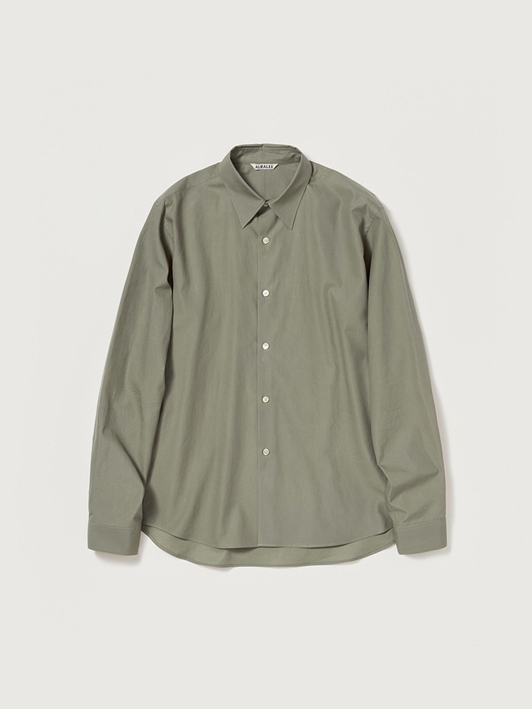 WASHED FINX TWILL SLIM SHIRT - AURALEE Official Website
