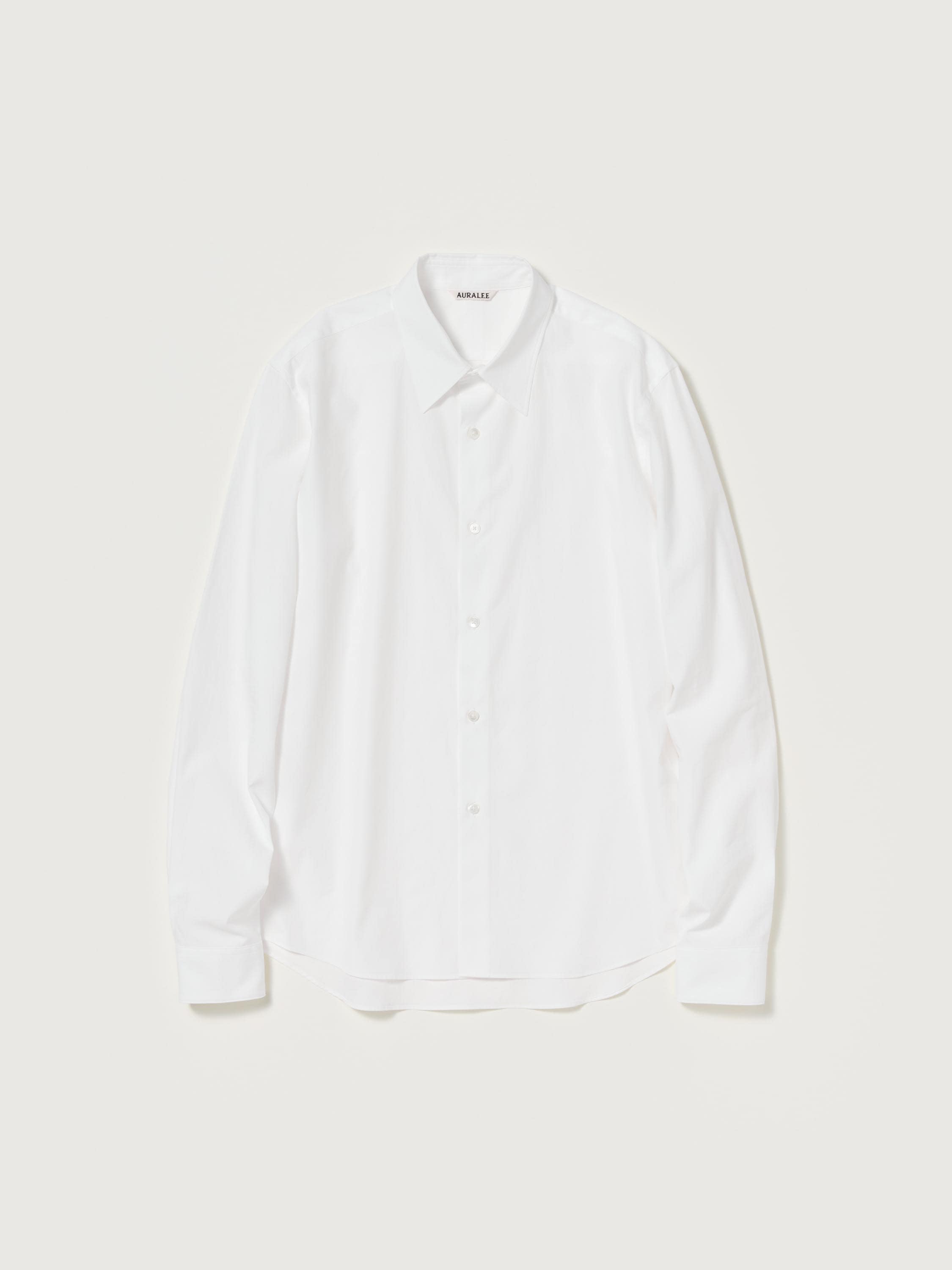 WASHED FINX TWILL SLIM SHIRT 詳細画像 WHITE 1