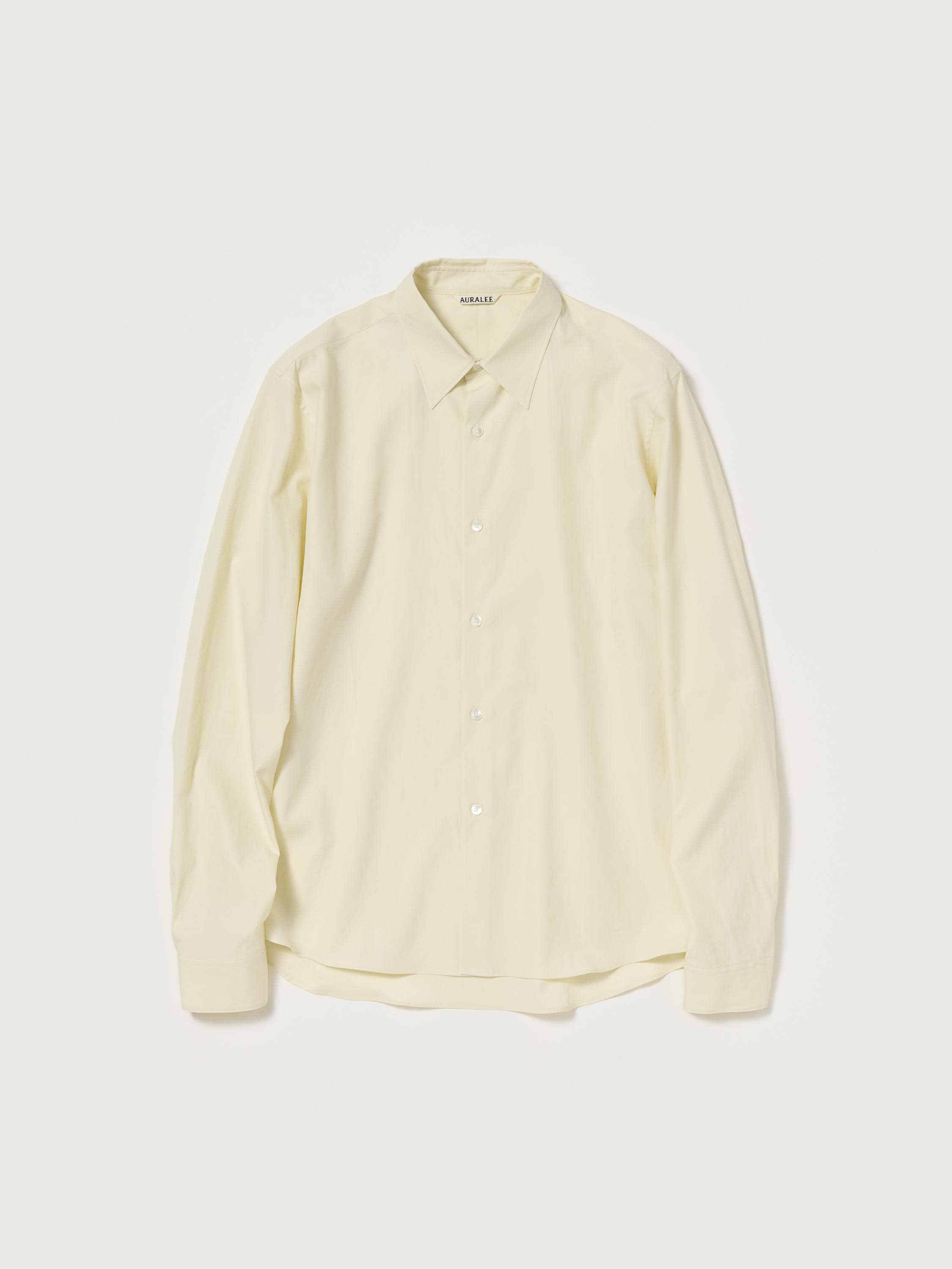 WASHED FINX TWILL SLIM SHIRT 詳細画像 VANILLA 1