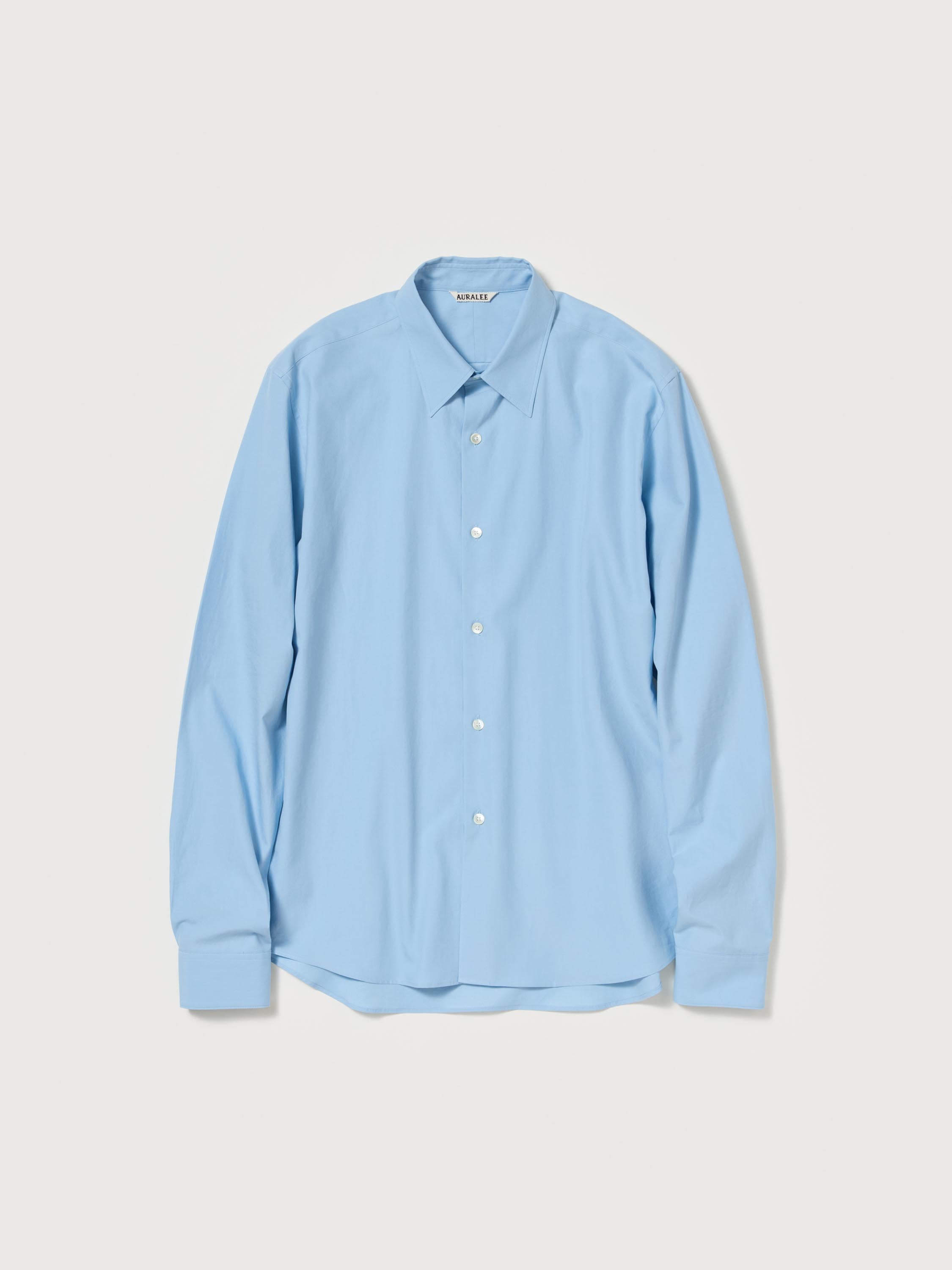 WASHED FINX TWILL SLIM SHIRT 詳細画像 LIGHT BLUE 5