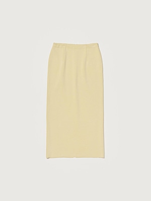 DOUBLE FACED SILK COTTON KNIT SKIRT