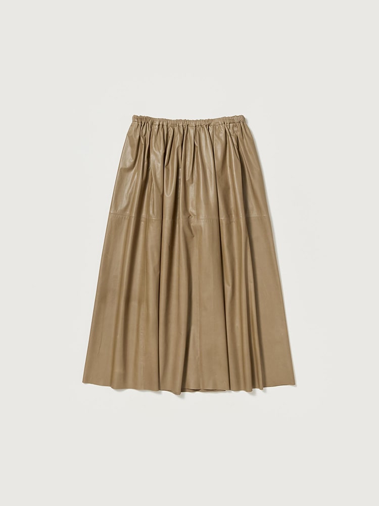 FINE BABY CALF GATHER SKIRT