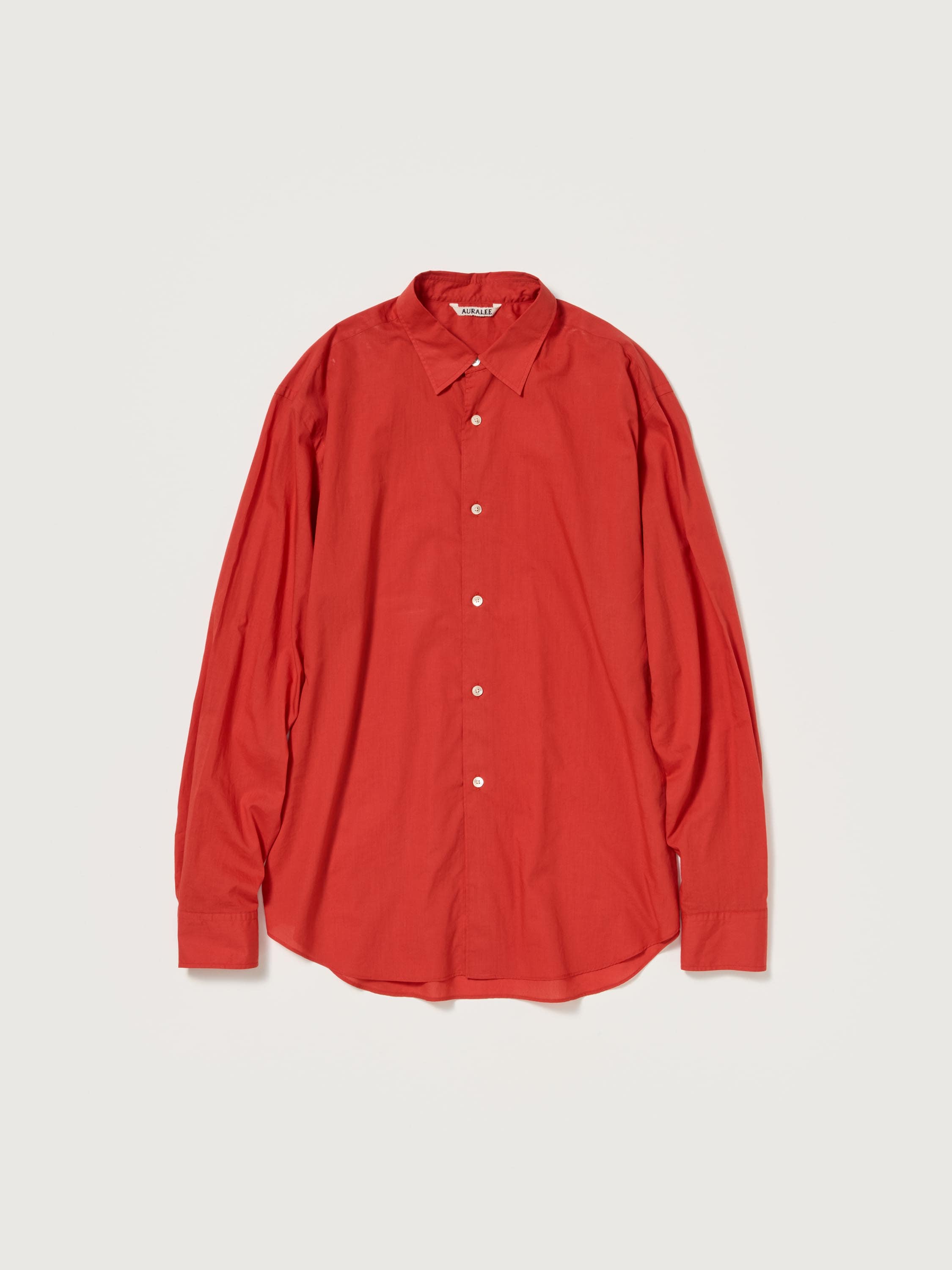 SUPER FINE COTTON LAWN SHIRT 詳細画像 RED 4