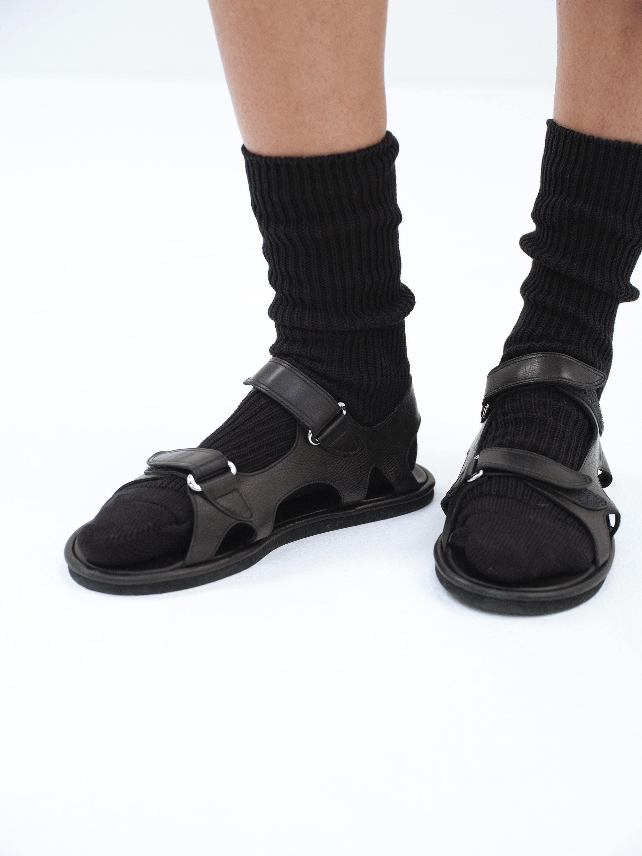 COTTON LOW GAUGE SOCKS 詳細画像 BLACK 2