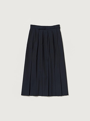 WOOL KID MOHAIR HOPSACK PLEATED SKIRT - AURALEE Official Website