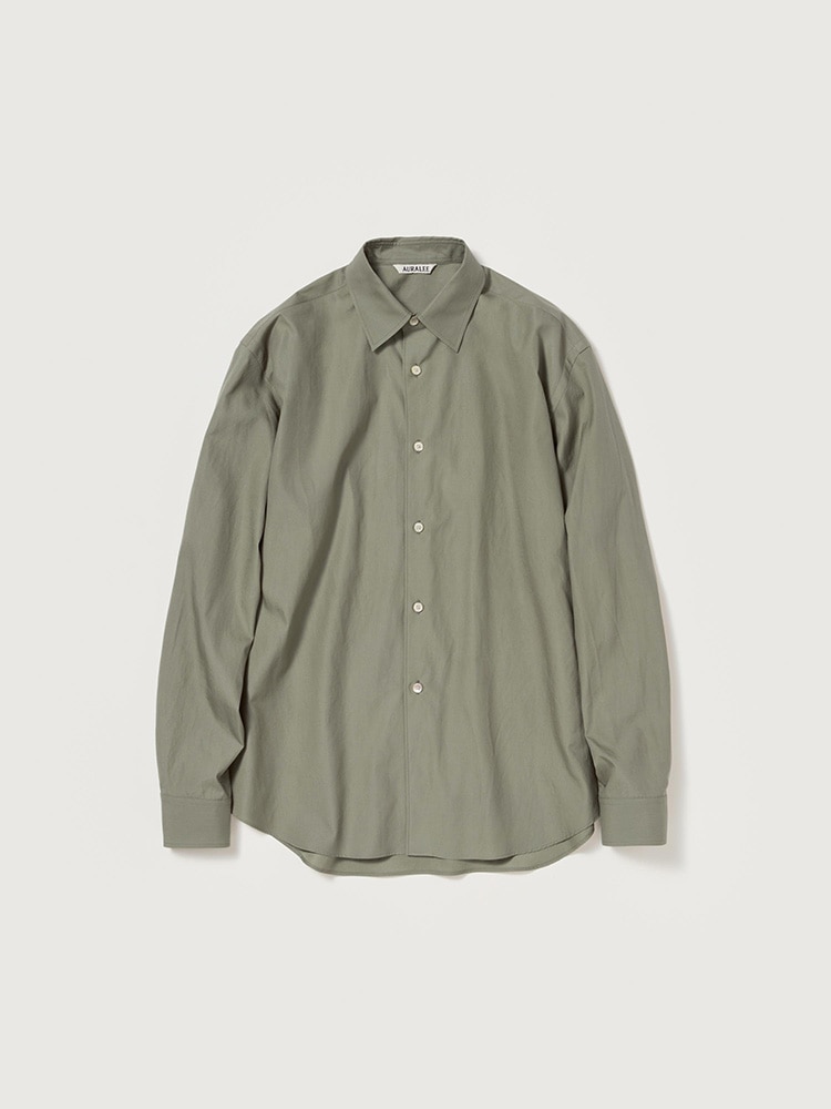 WASHED FINX TWILL SHIRT - AURALEE Official Website