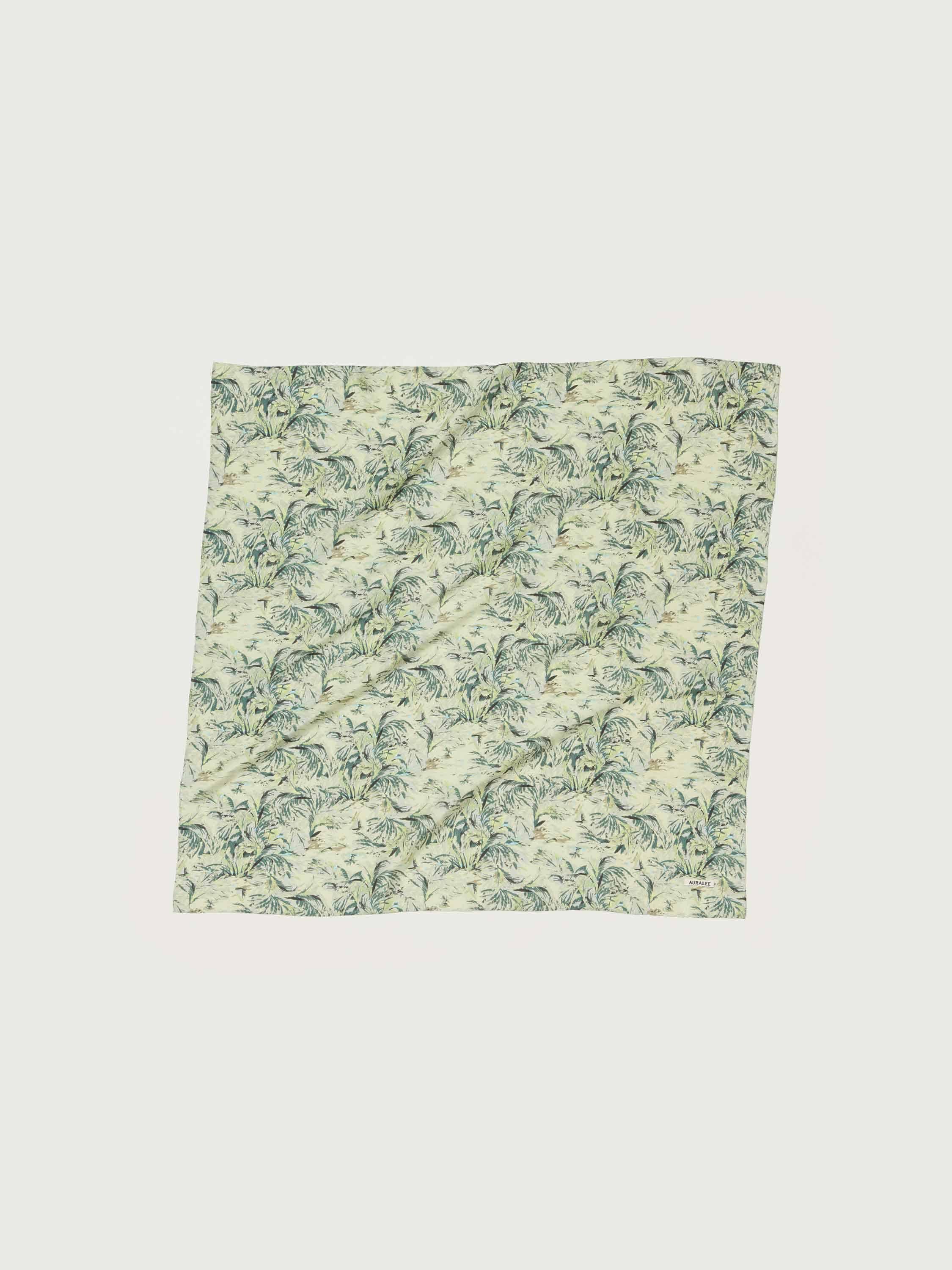 PRINTED AIRY SILK SCARF - LARGE 詳細画像 PALE GREEN 1