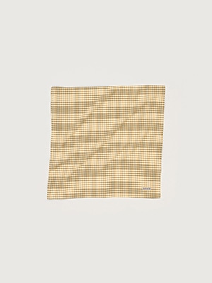 AIRY LIGHT COTTON CHECK SCARF