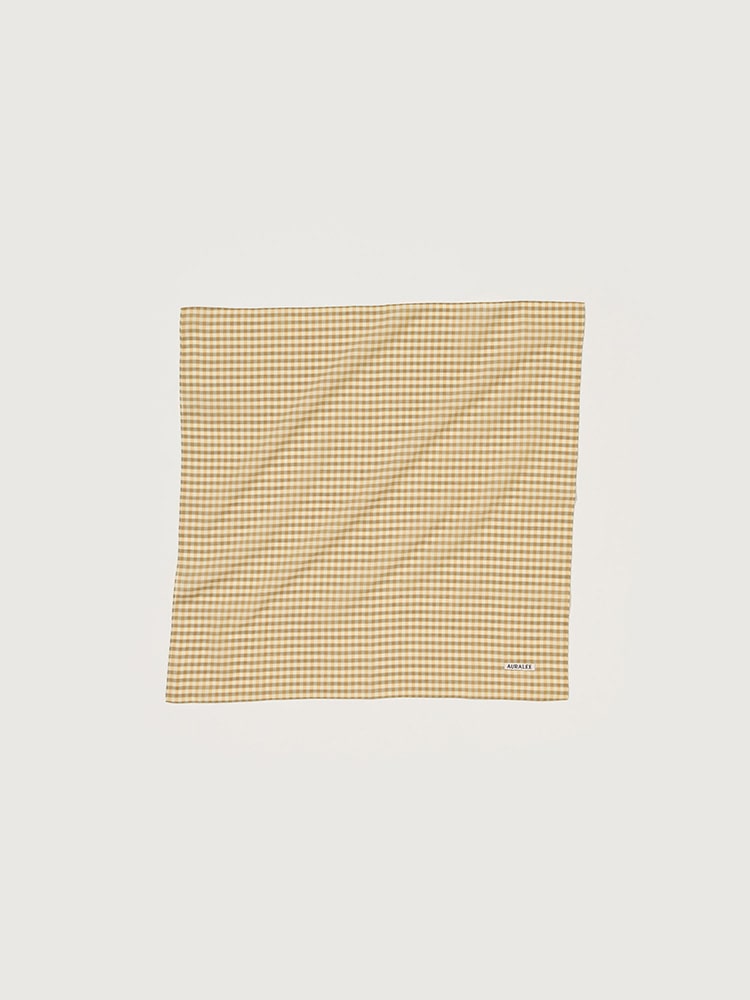 AIRY LIGHT COTTON CHECK SCARF
