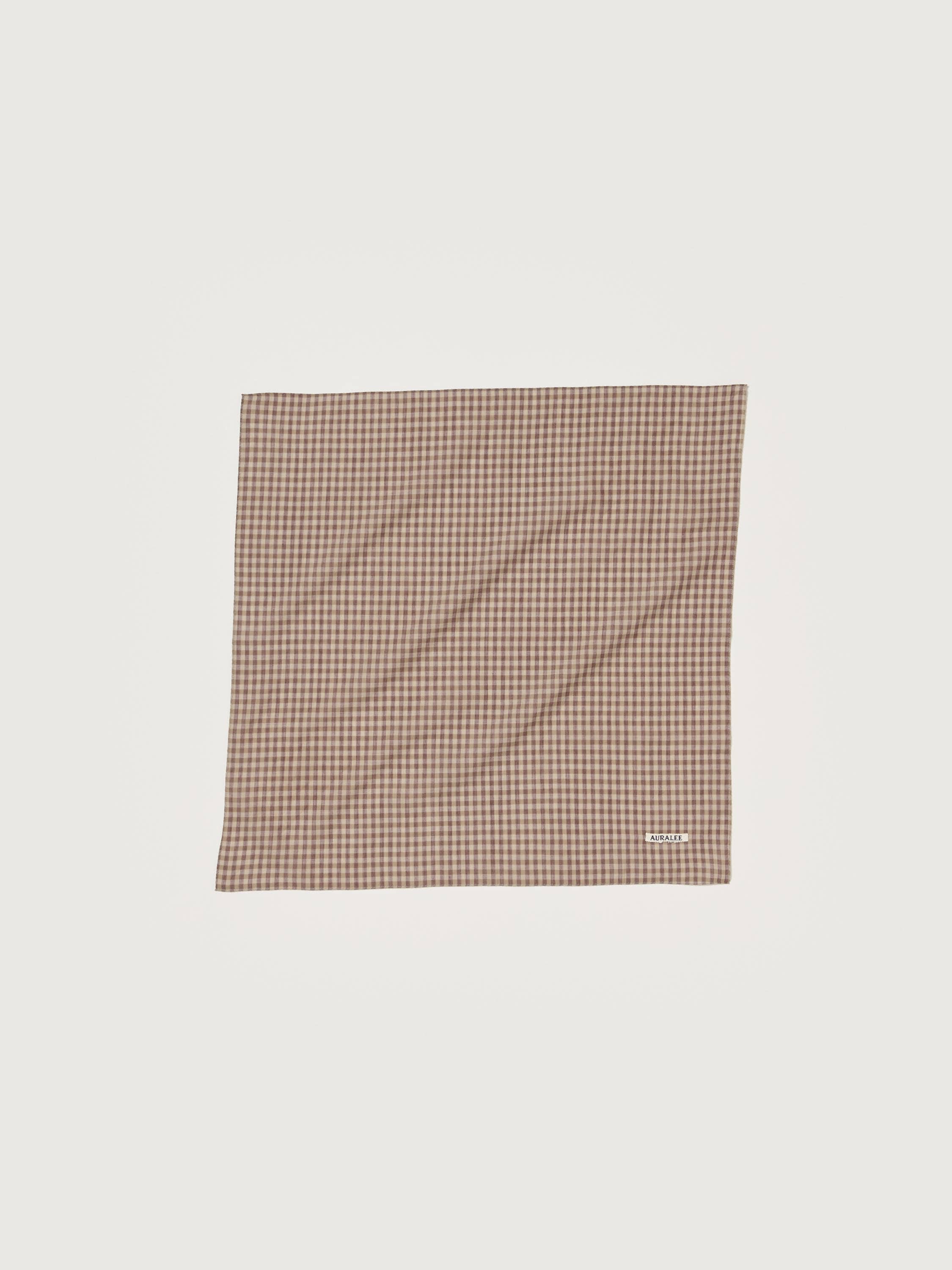 AIRY LIGHT COTTON CHECK SCARF 詳細画像 BROWN GINGHAM CHECK 1