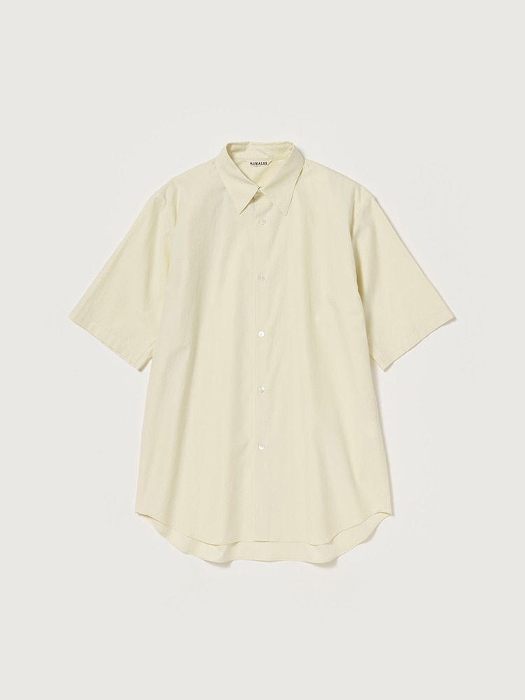 トップス AURALEE 22SS WASHED FINX TWILL SHIRT 3 WASHED FINX TWILL HALF SLEEVED SHIRT - AURALEE Official Website