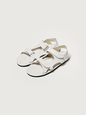 SOFT LEATHER DOUBLE STRAP SANDALS