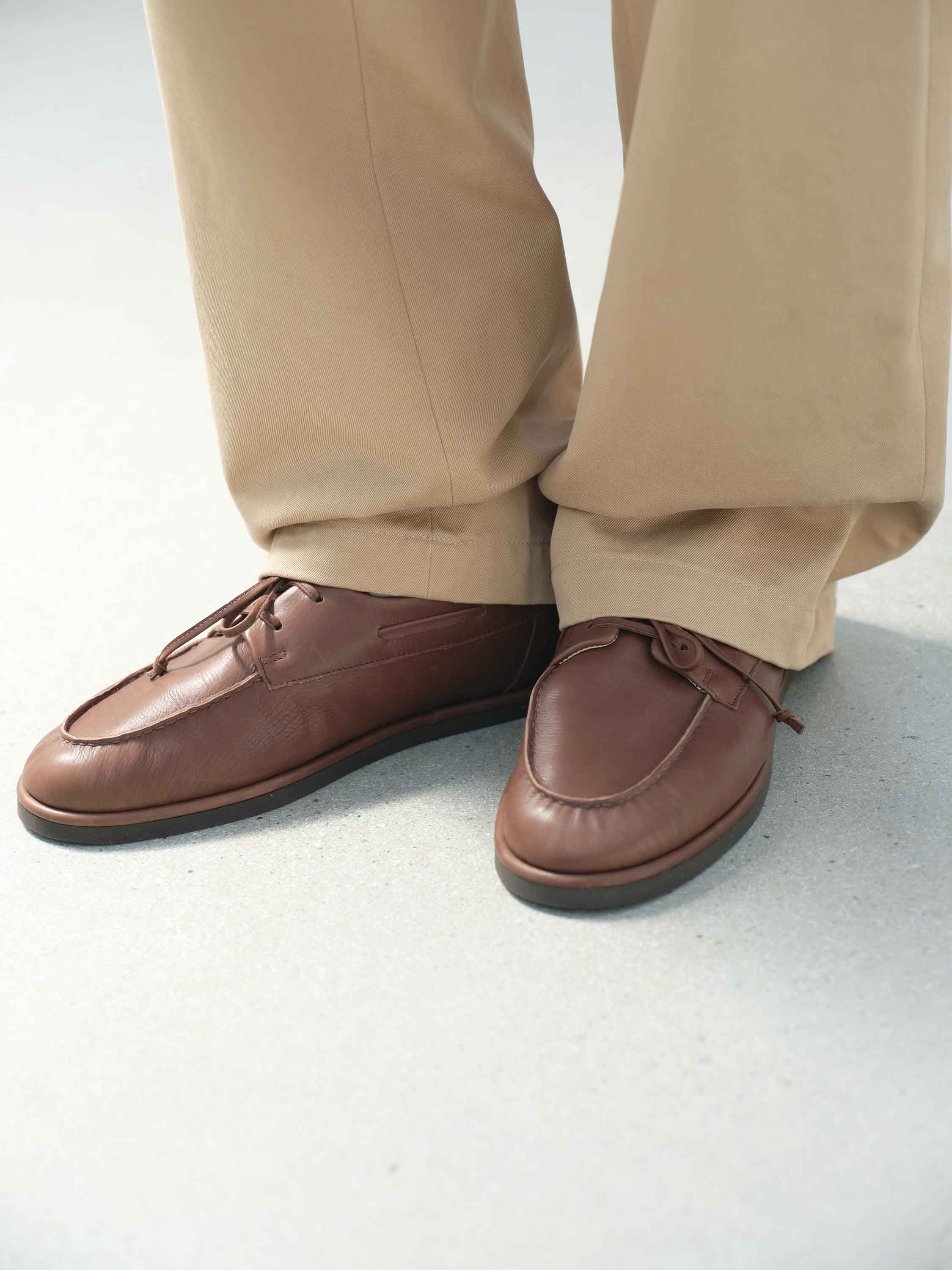 SOFT LEATHER DECK SHOES 詳細画像 BROWN 5