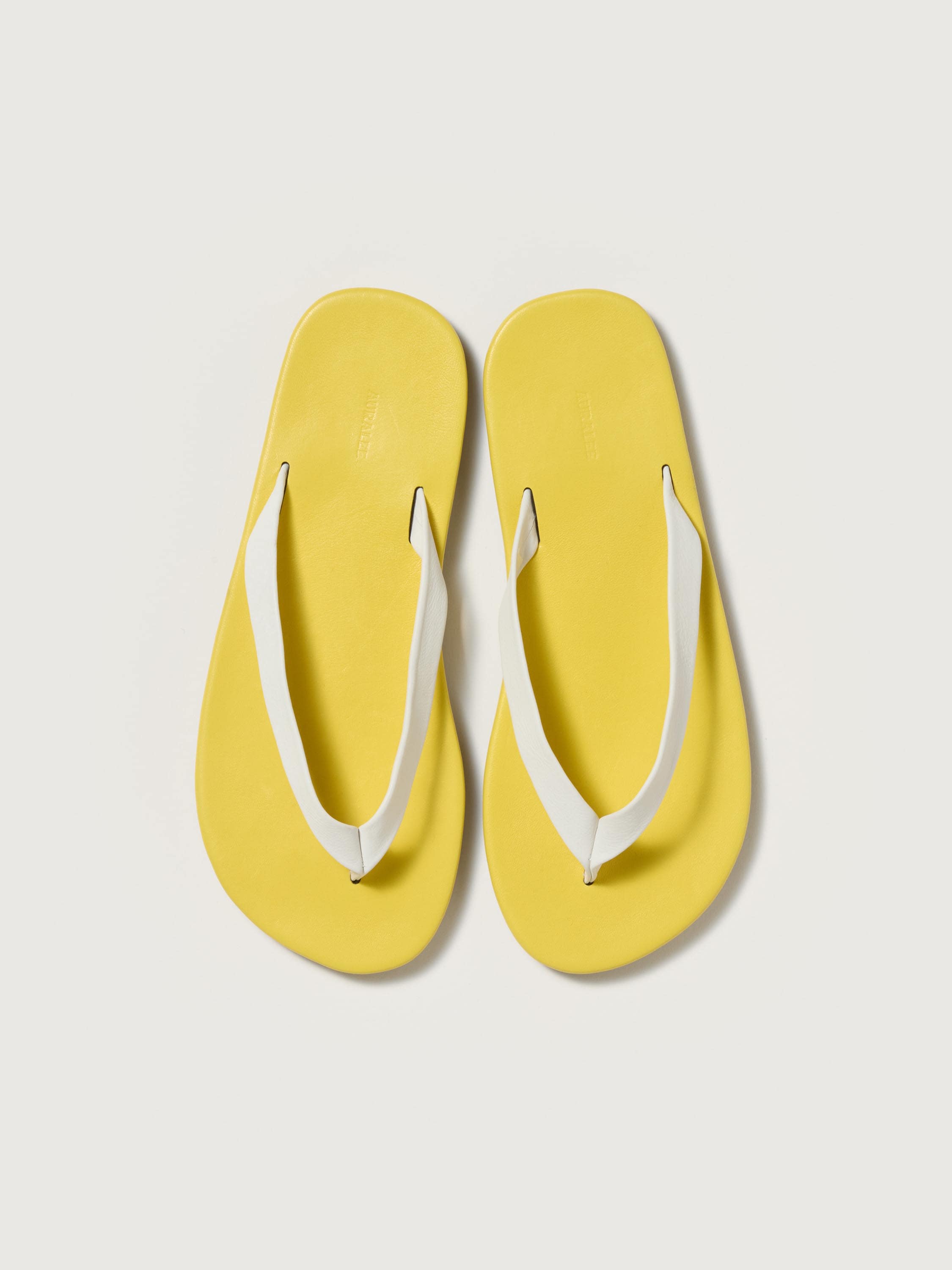 SOFT LEATHER FLIP-FLOPS 詳細画像 YELLOW &times; WHITE 1