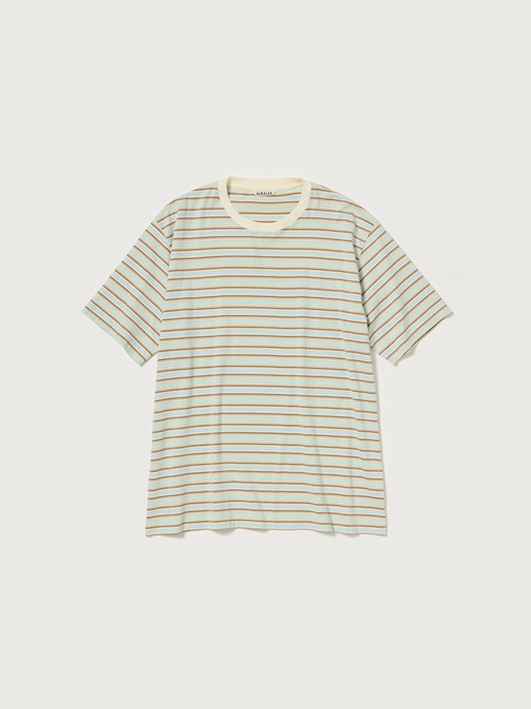 今期新作AURALEE GRADIENT STRIPE JERSEY TEE新品 GRADIENT STRIPE JERSEY TEE - AURALEE Official Website