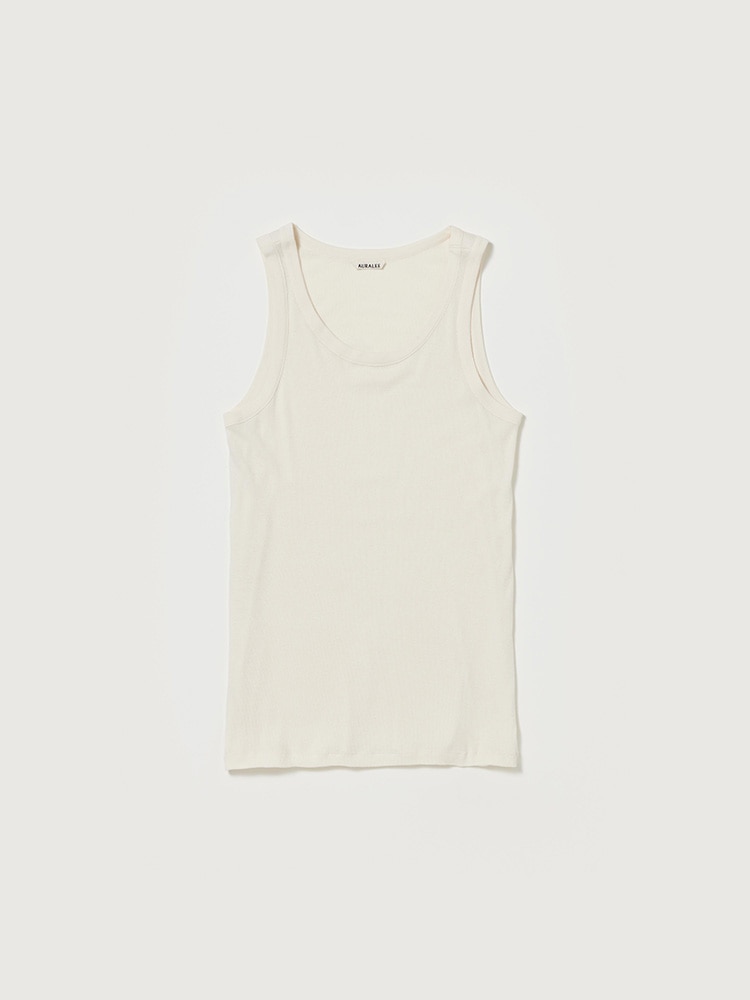 トップス AURALEE AURAL ORGANIC SOFT RIB TANK ORGANIC SOFT RIB TANK - AURALEE Official Website