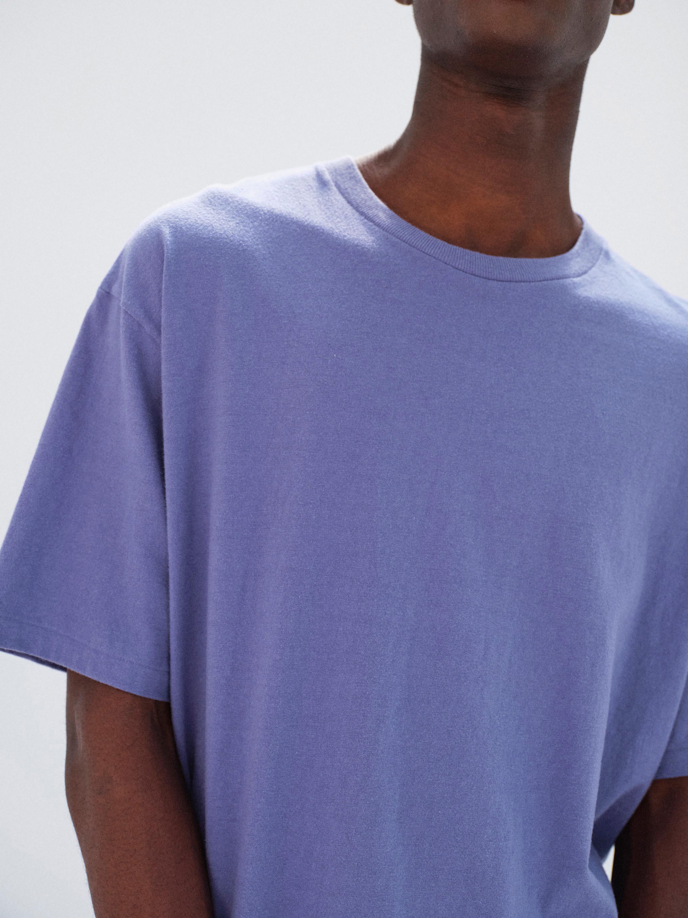 BRUSHED ORGANIC COTTON JERSEY TEE 詳細画像 LIGHT PURPLE 2