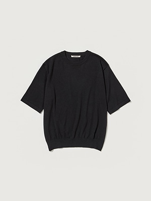 CASHMERE HARD TWIST KNIT TEE - AURALEE Official Website