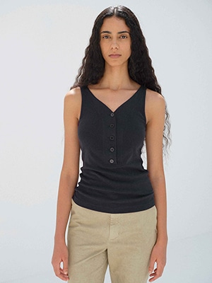 ORGANIC COTTON FINE RIB TANK