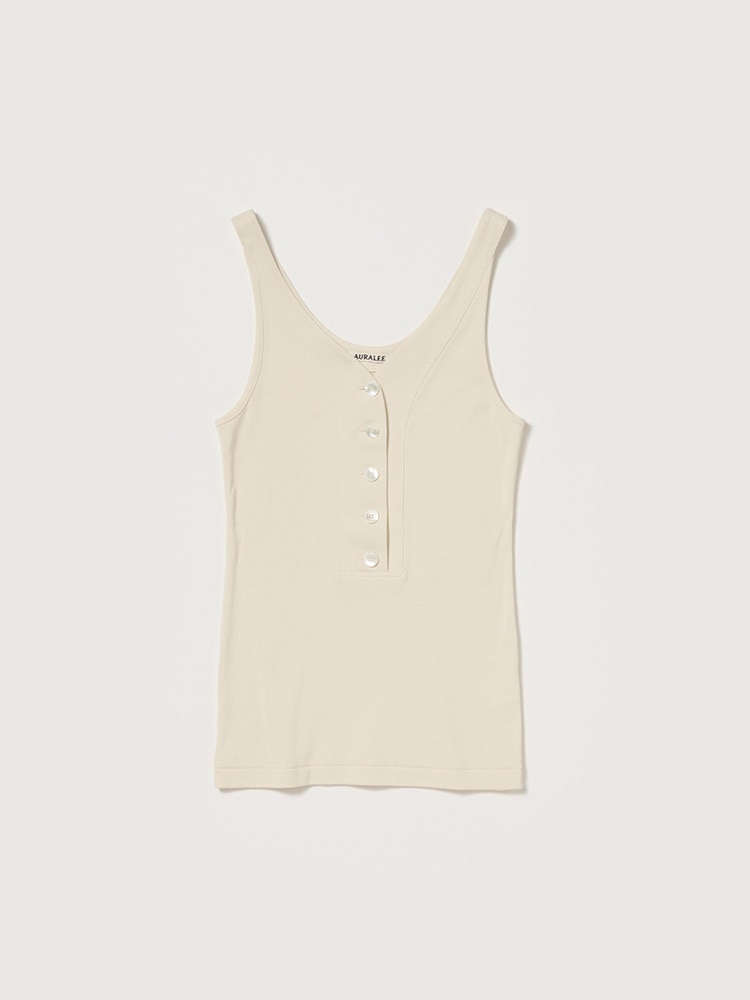 ORGANIC COTTON FINE RIB TANK - AURALEE Official Website