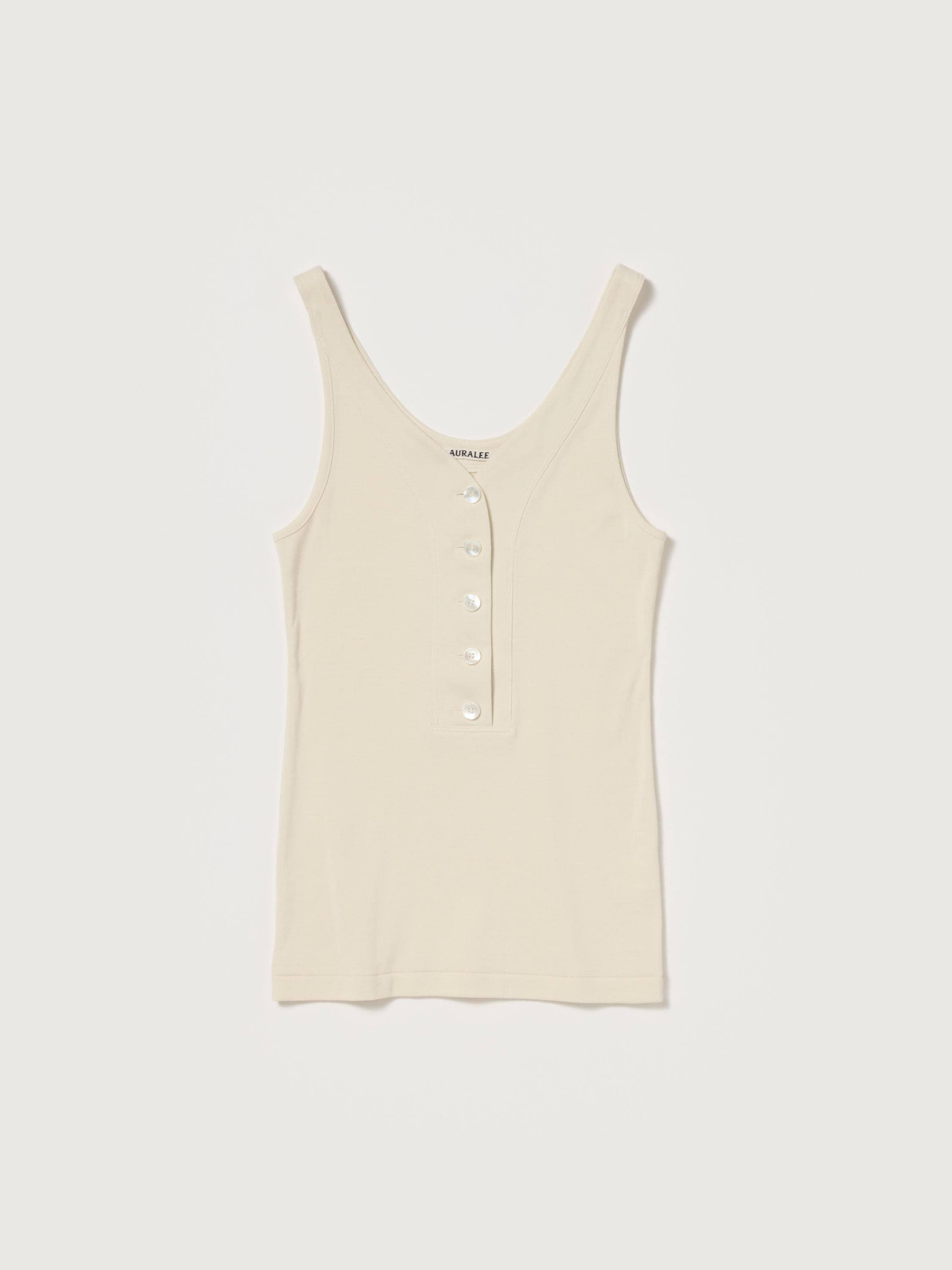 ORGANIC COTTON FINE RIB TANK 詳細画像 IVORY 1