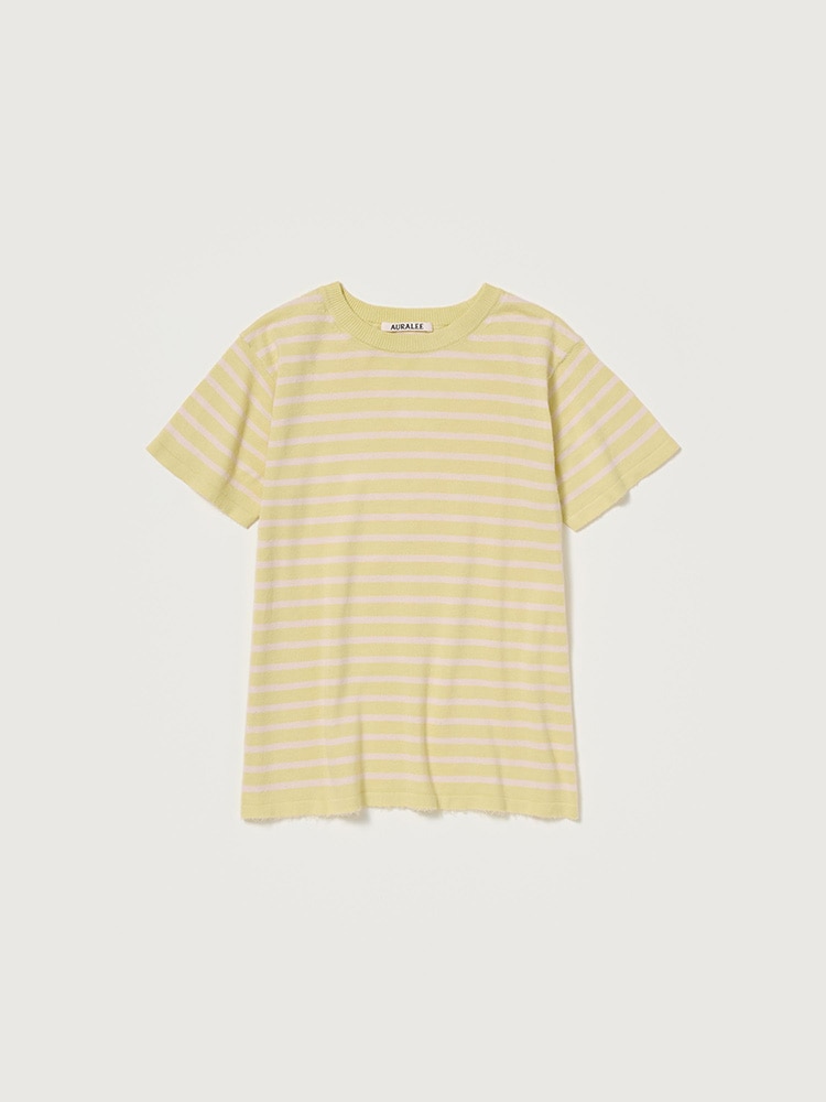 HIGH GAUGE COTTON KNIT TEE - AURALEE Official Website
