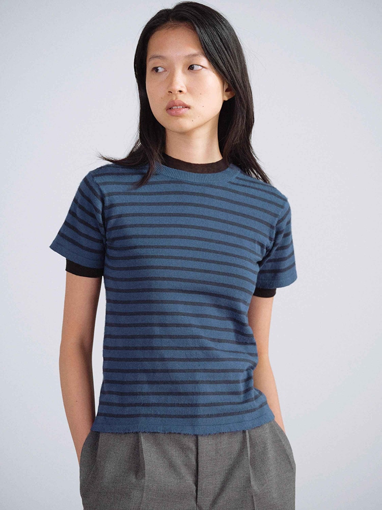 HIGH GAUGE COTTON KNIT TEE - AURALEE Official Website