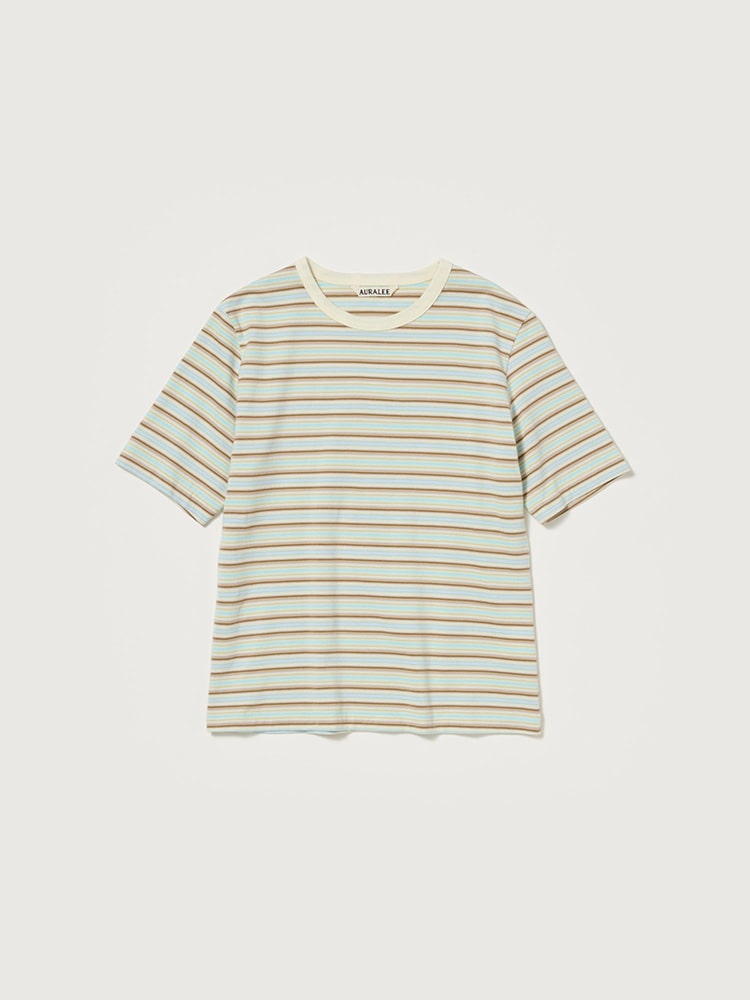 AURALEE オーラリーGRADIENT STRIPE JERSEY TEE GRADIENT STRIPE JERSEY TEE - AURALEE Official Website