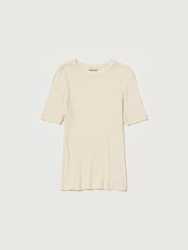 ORGANIC SOFT RIB TEE - AURALEE Official Website