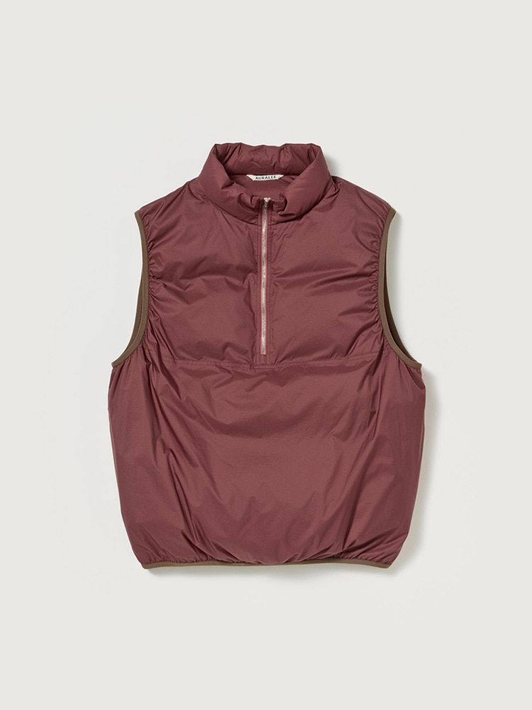 SUPER LIGHT NYLON RIPSTOP DOWN P/O VEST - AURALEE Official Website