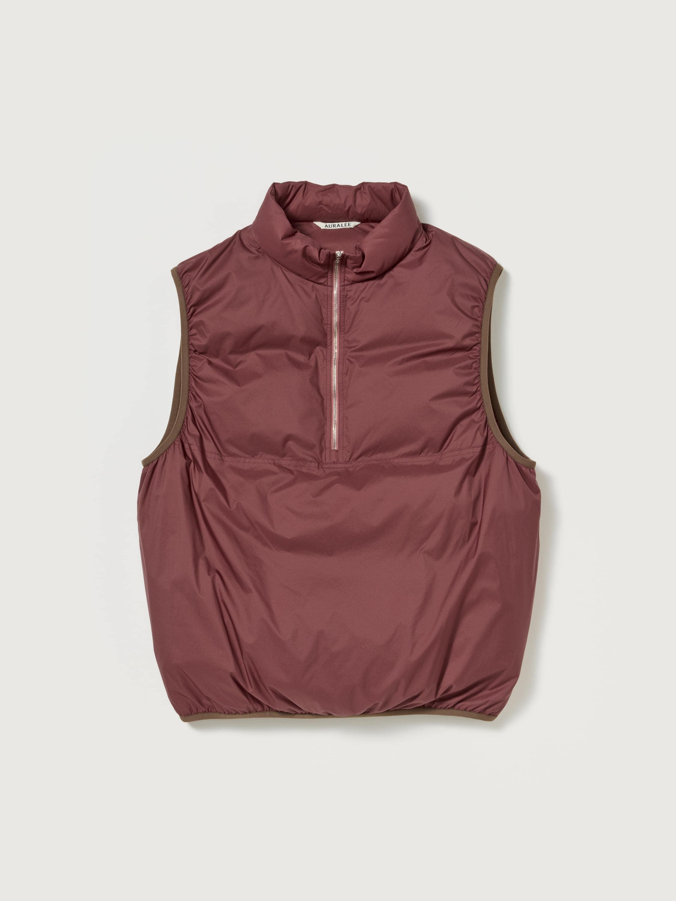 SUPER LIGHT NYLON RIPSTOP DOWN P/O VEST 詳細画像 BURGUNDY 1