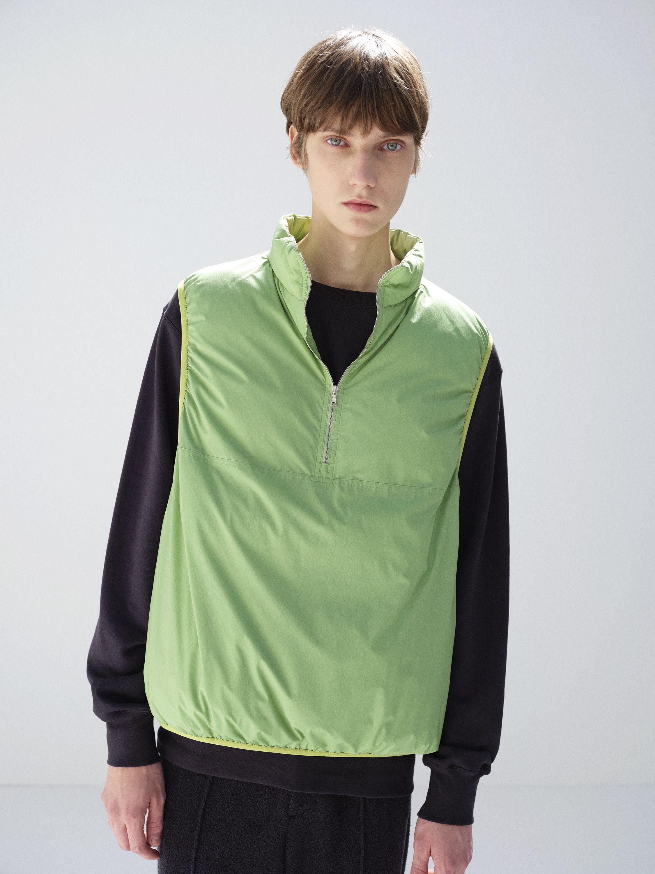 SUPER LIGHT NYLON RIPSTOP DOWN P/O VEST 詳細画像 LIGHT GREEN 2