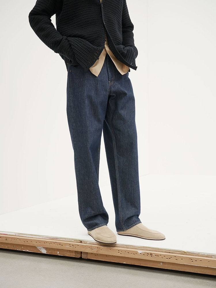 オーラリー 19AW/HARD TWIST DENIM WIDE PANTS-