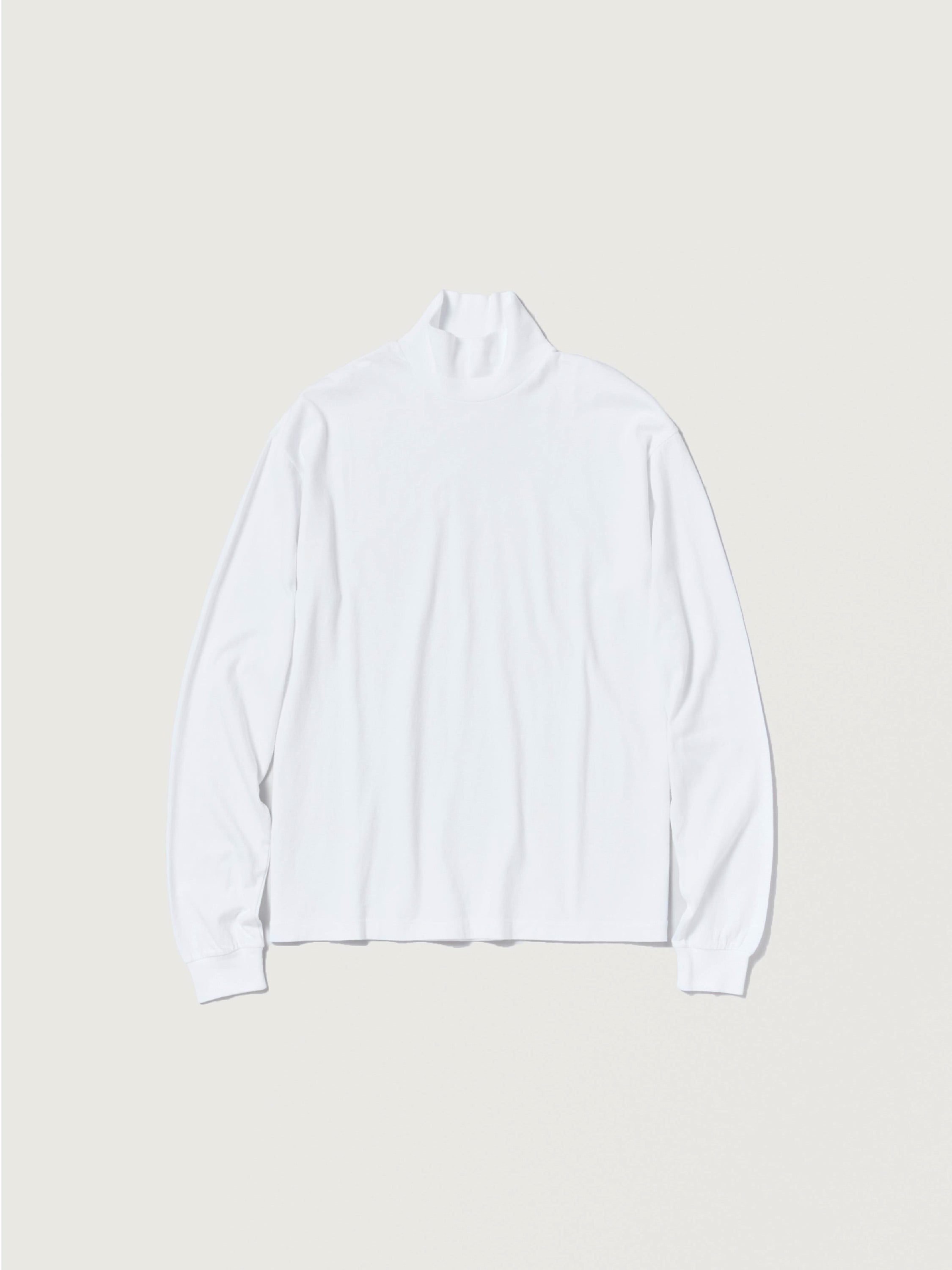 SEAMLESS HI NECK L/S TEE 詳細画像 WHITE 1